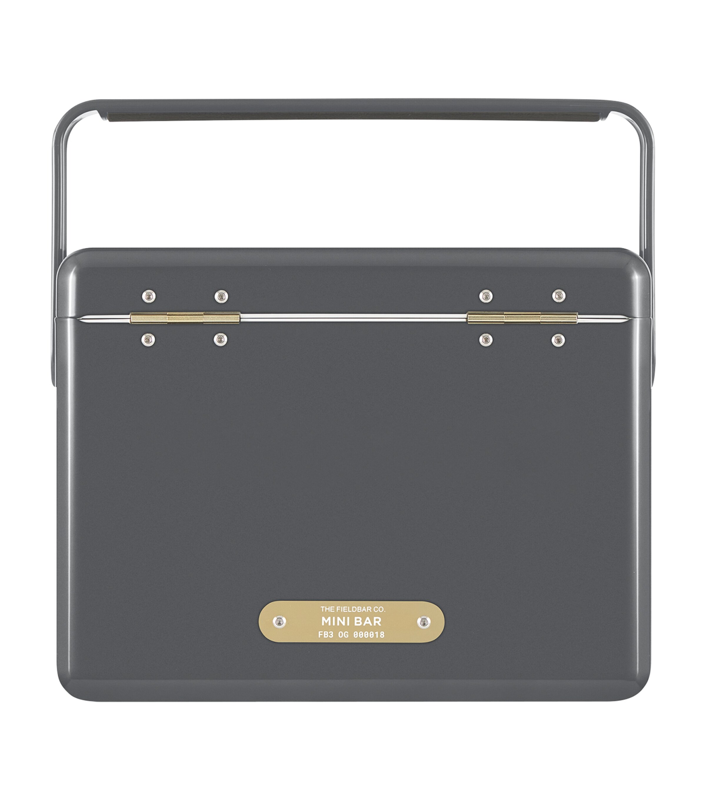 Mini Bar Cooler Box with Leather Sling (4L) GREY Image 2