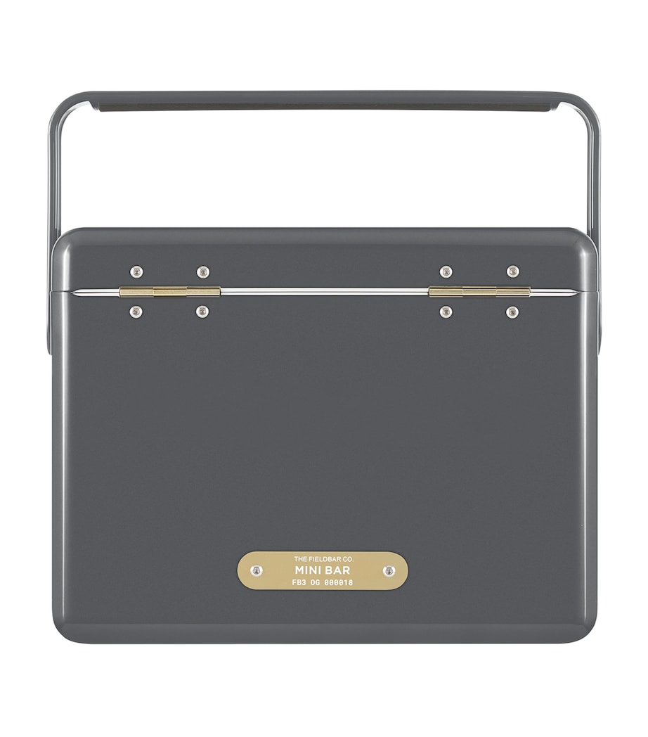 Mini Bar Cooler Box with Leather Sling (4L) GREY Image 2