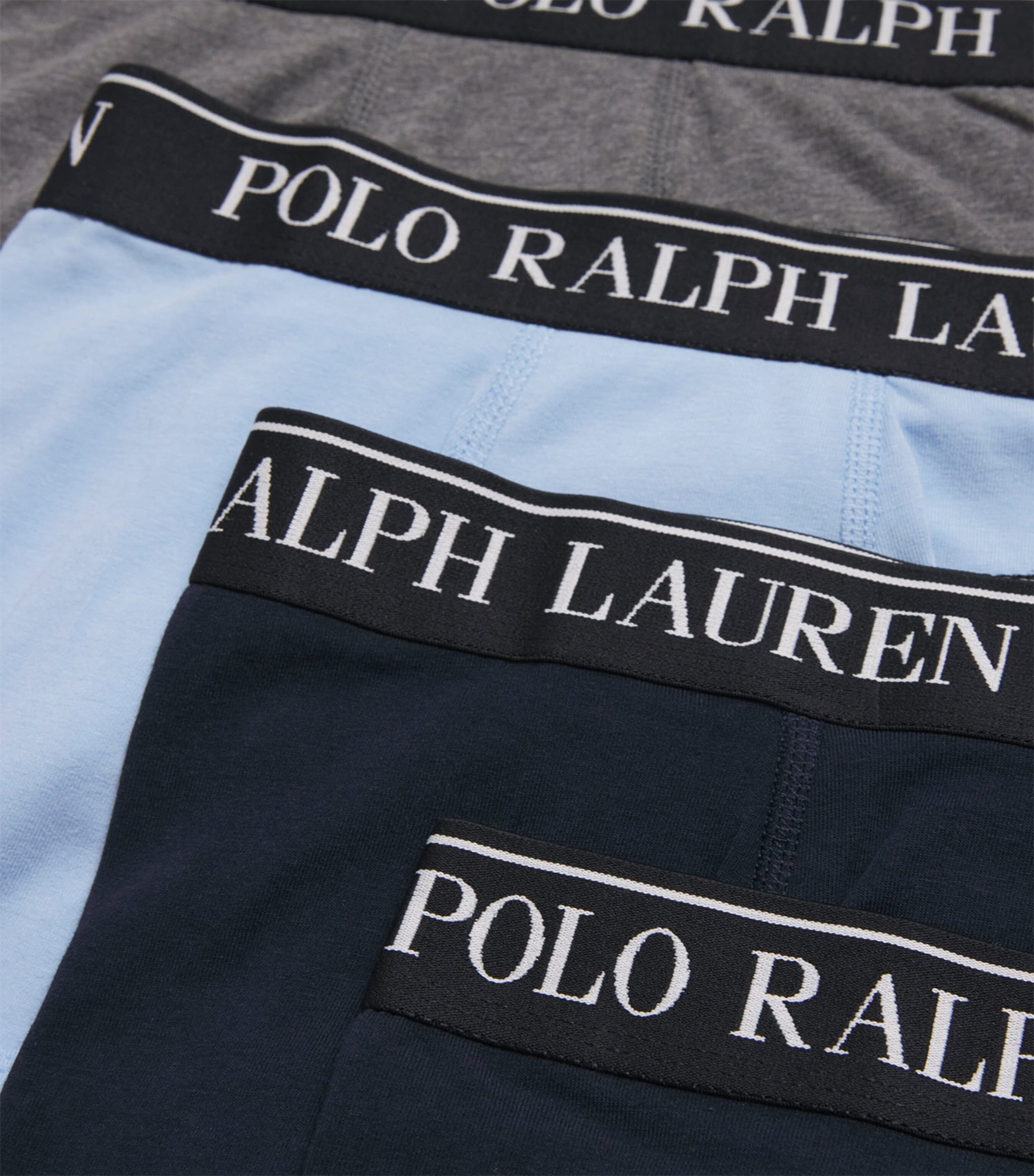 Ralph Lauren Kids Pack of 5 Stretch-Cotton Boxer Briefs (6-14 Years) Blue Image 4