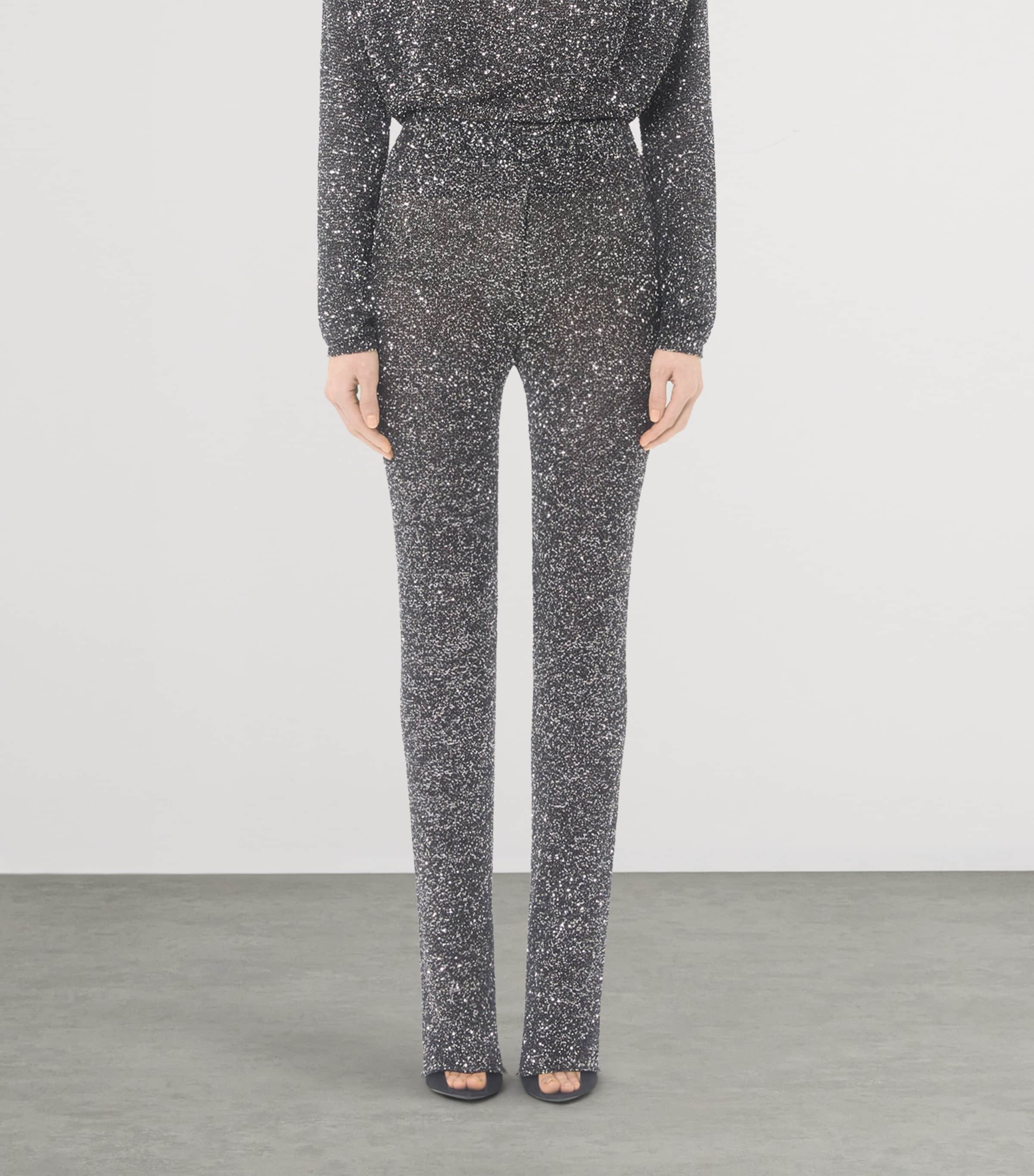 Sequin Knit Trousers NUD Image 2