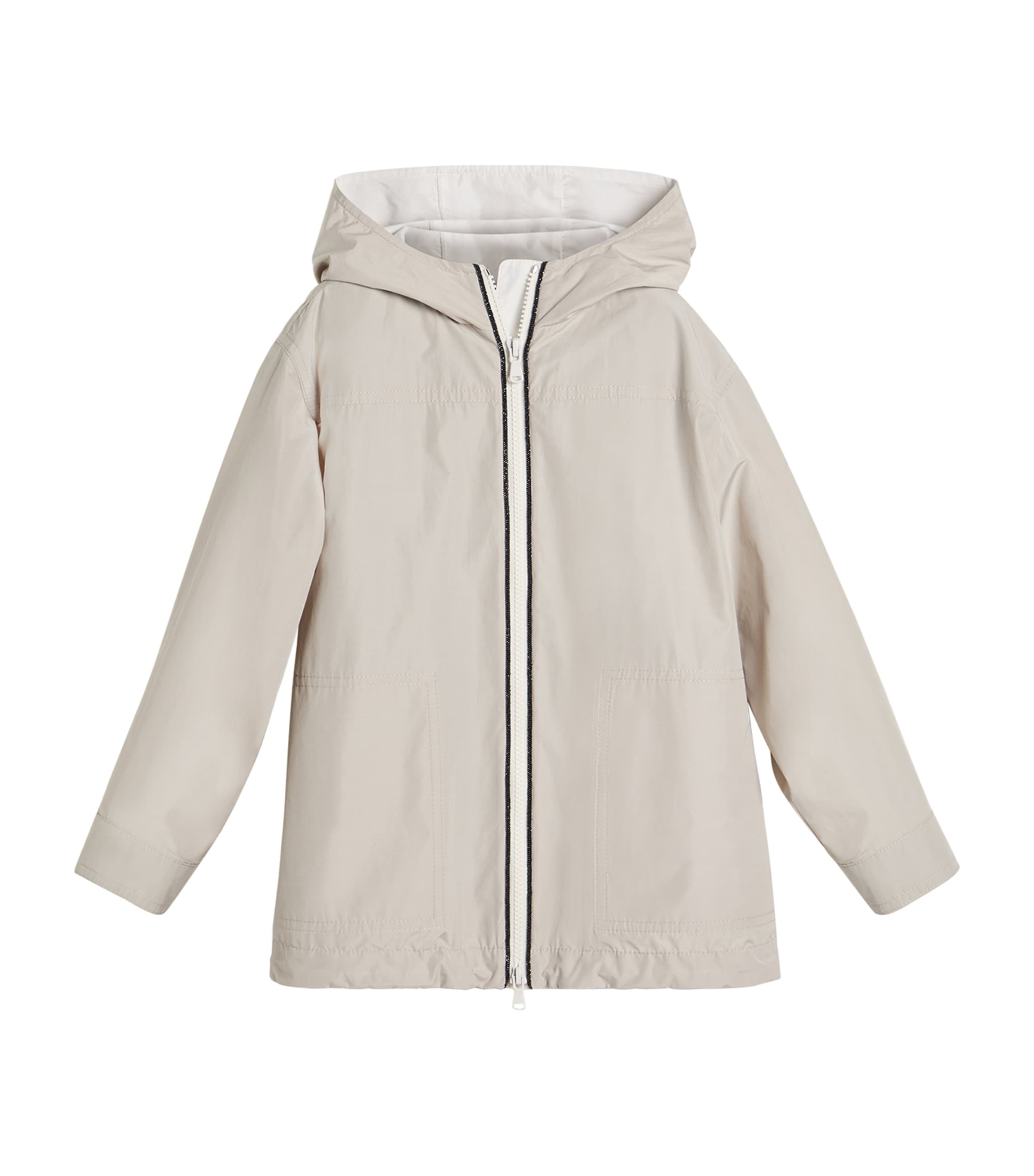 Brunello Cucinelli Kids' Techno Cotton Water-resistant Parka
