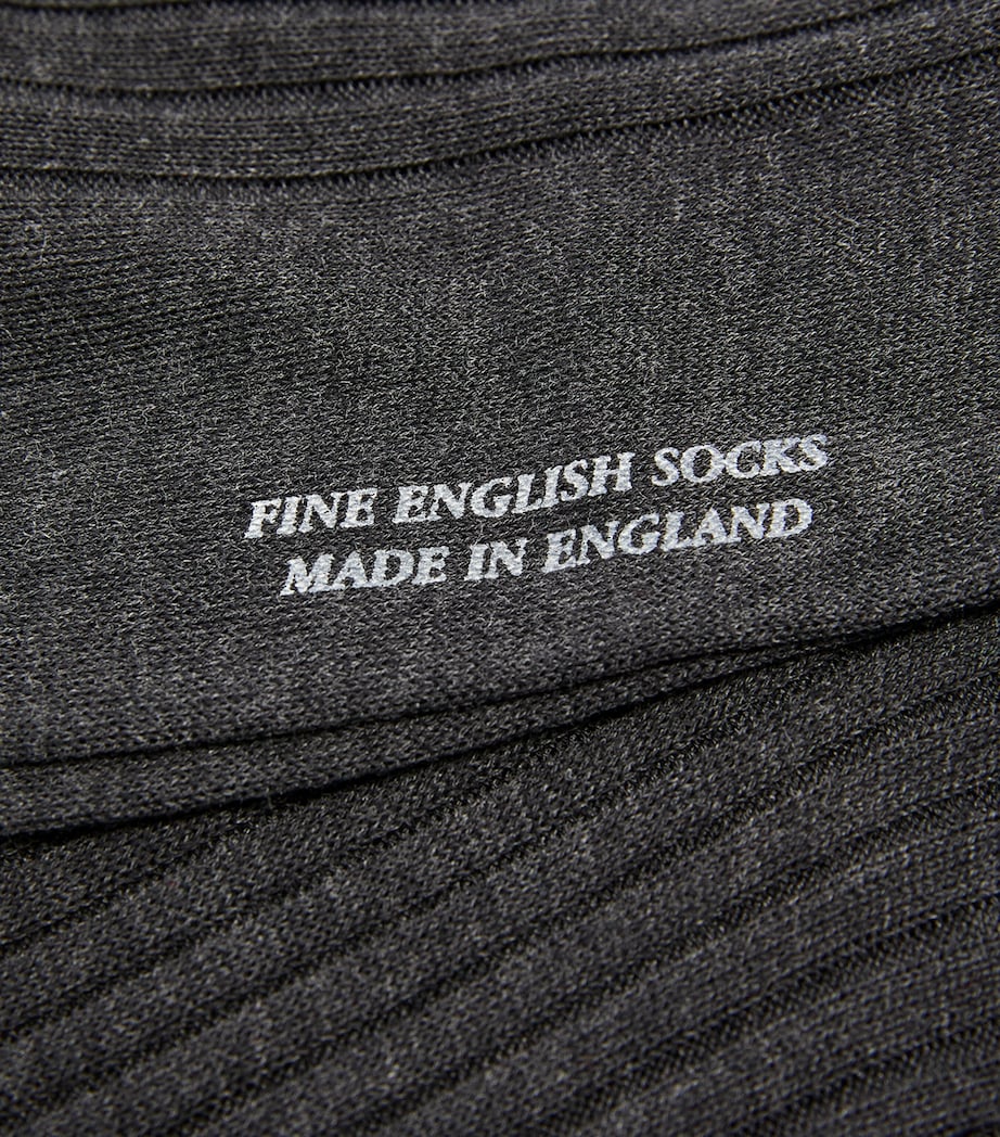 Cotton Tailored Socks DARK GREY MIX Image 2