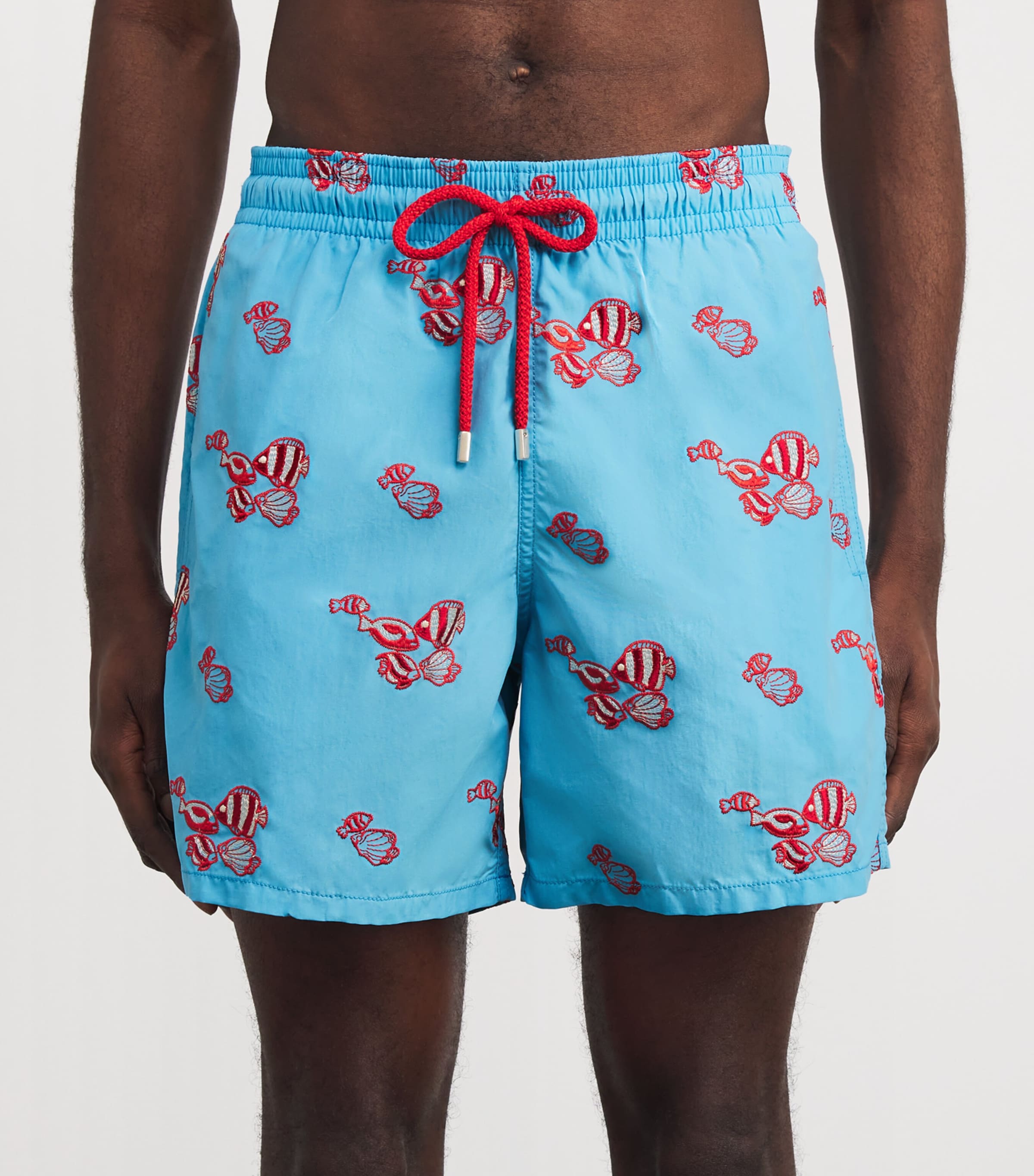 Fishy Vibes Embroidered Mistral Swim Shorts 612TOPAZE BLEUE Image 3