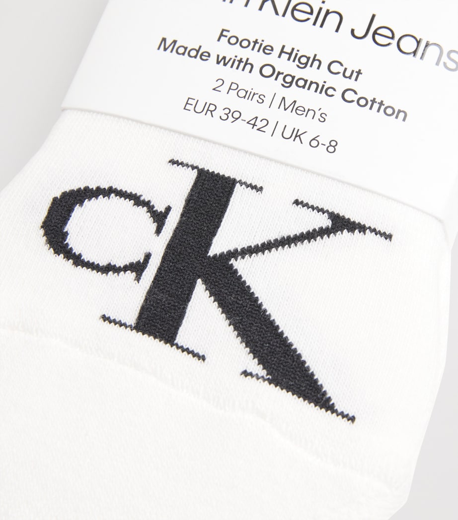 High-Cut Footie Socks (Pack of 2) 002 WHITE Image 2