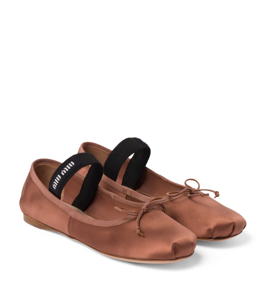 Satin Ballet Flats F0324 Image 2