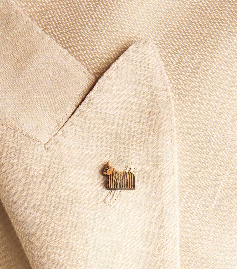 Cashmere-Linen Robert Blazer 2100 YELLOW Image 5