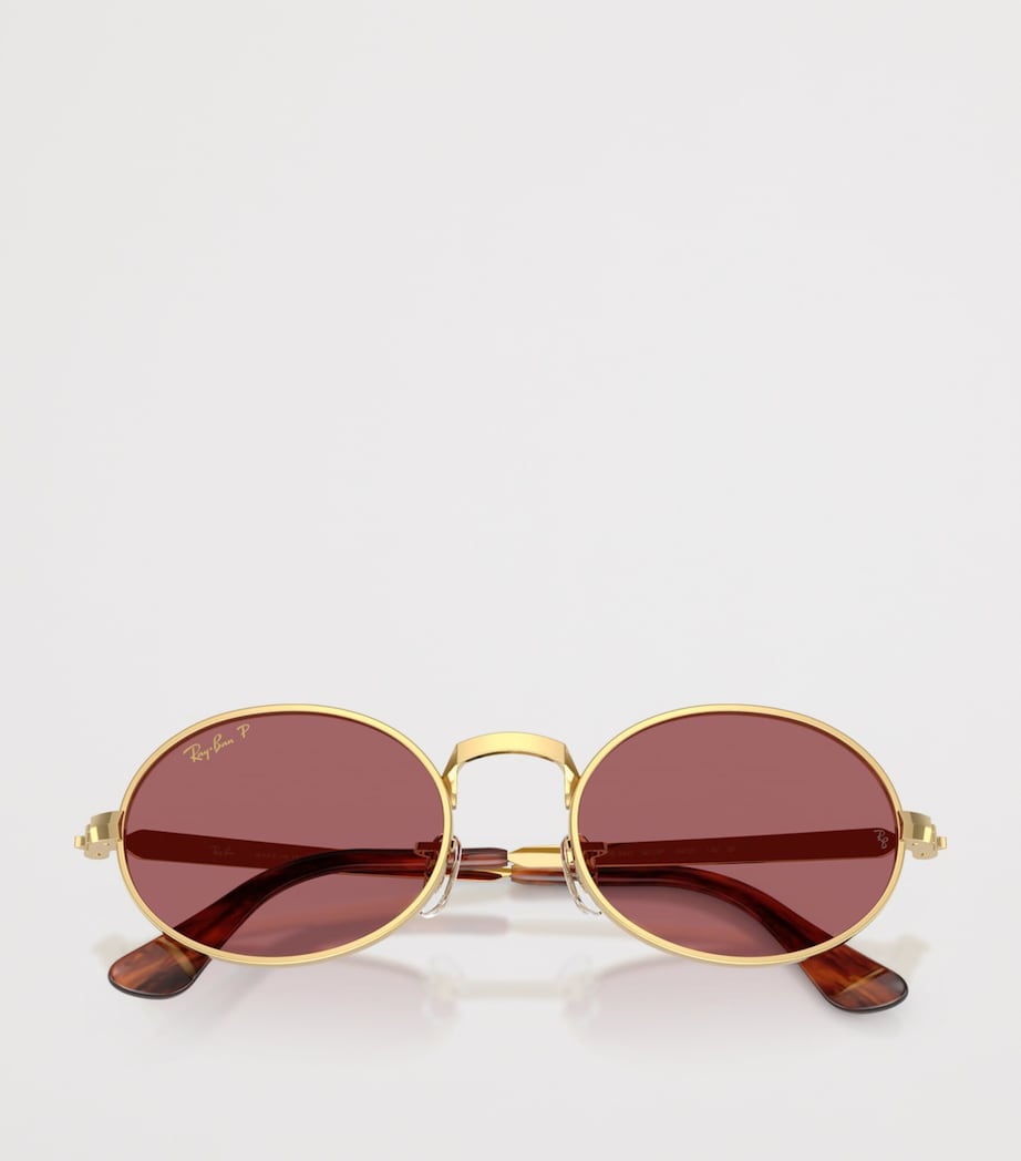 Ray-Ban By A$AP Rocky Oval Sunglasses Gold Image 5