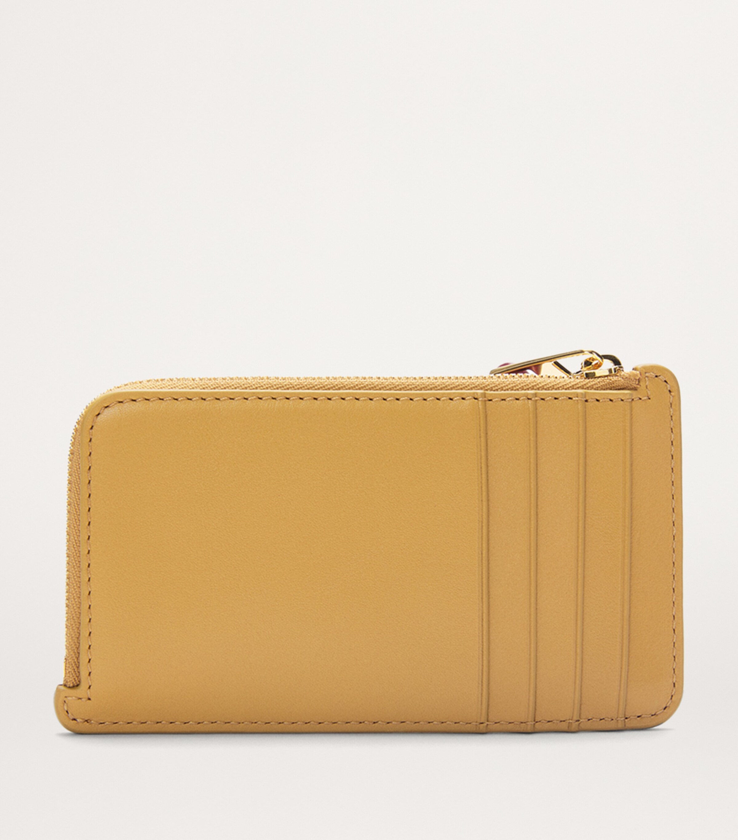 LOEWE Leather Knot Coin and Card Holder Sahara/crimson Image 2