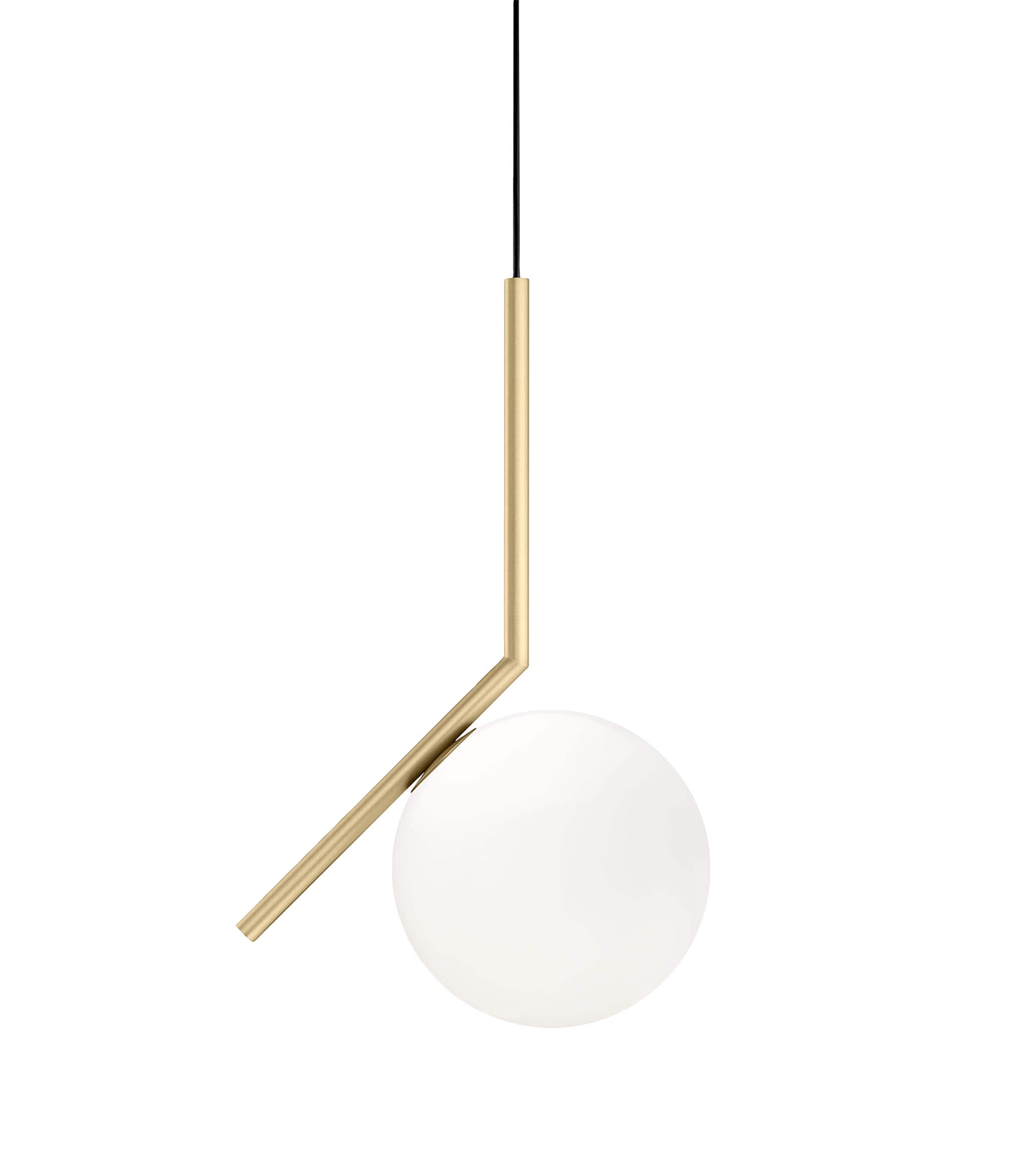 Flos Ic S1 Suspension Light In Metallic