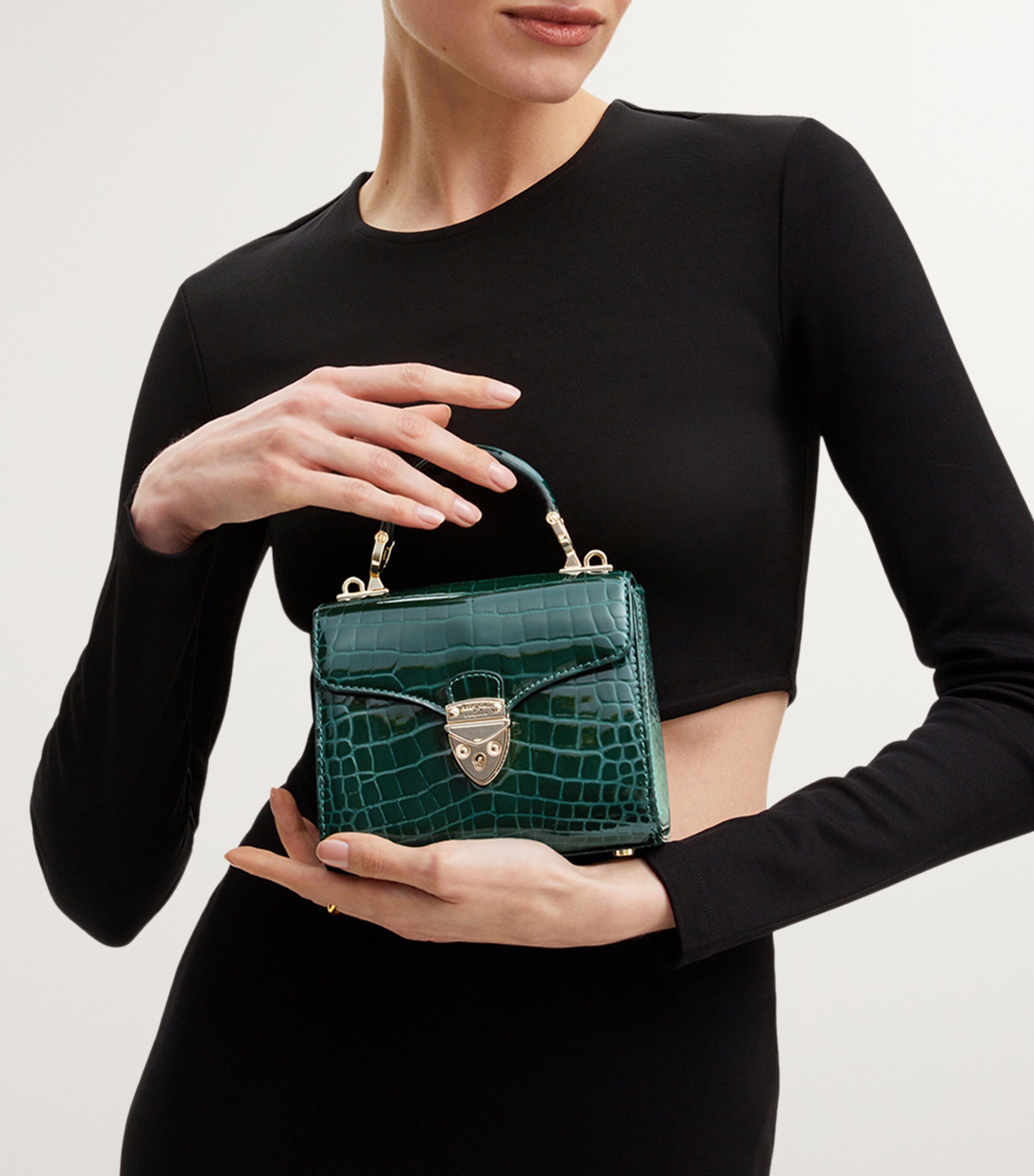 Mini Mayfair Top-Handle Bag EVERGREEN Image 8
