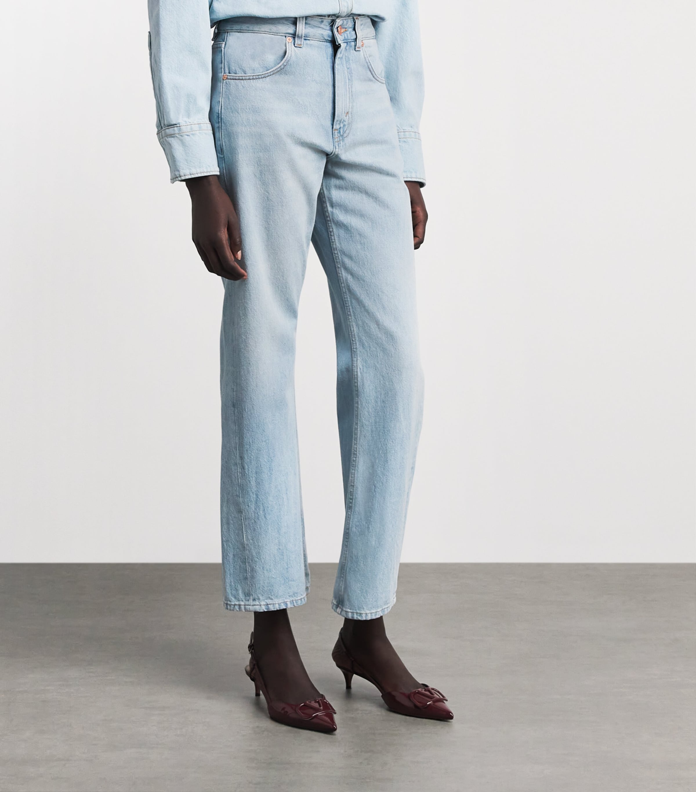 Curved Straight Jeans 5035 BRSHD LIGHT BLU Image 4