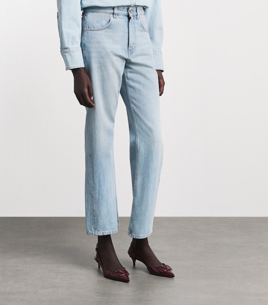 Curved Straight Jeans 5035 BRSHD LIGHT BLU Image 4