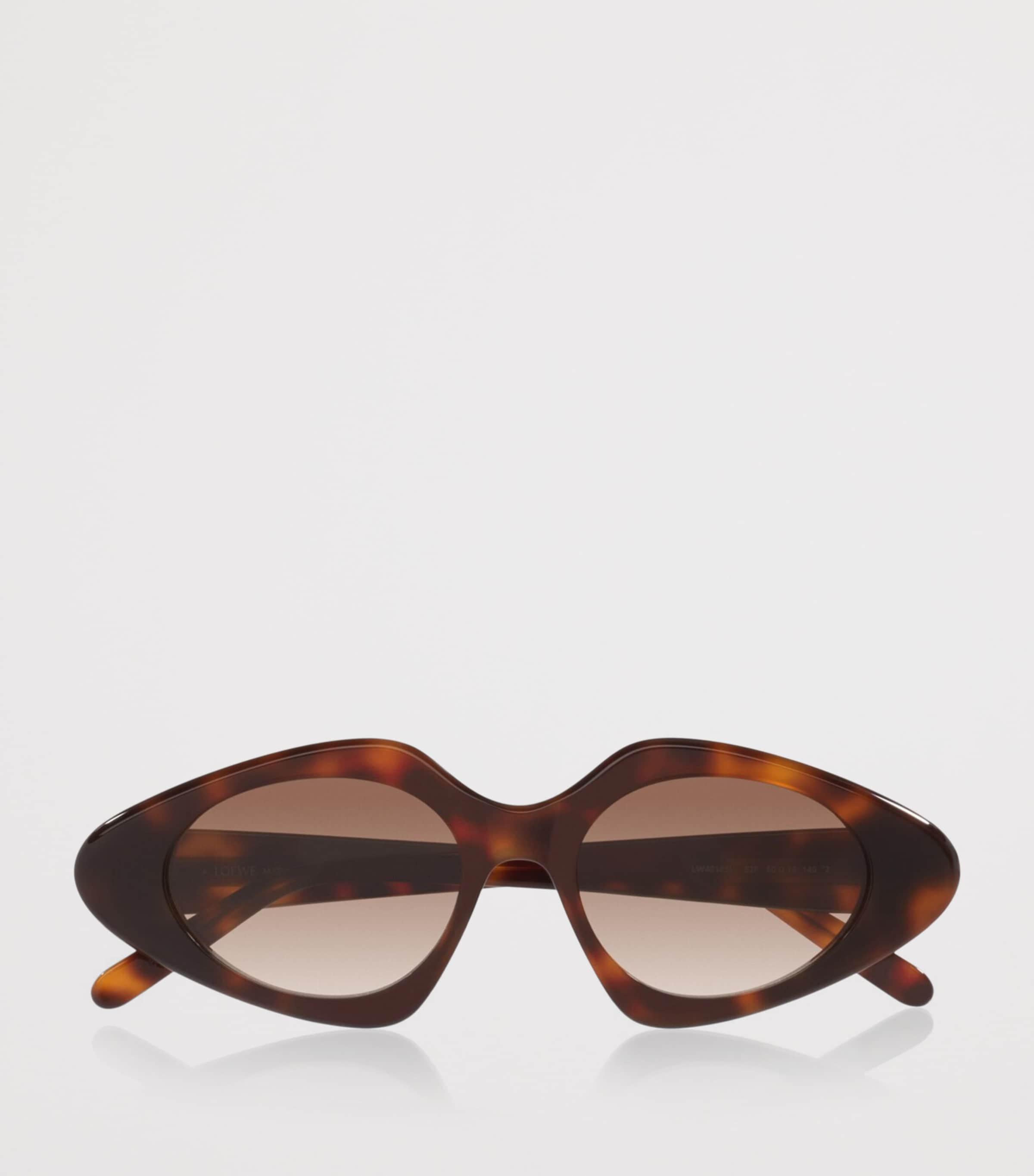 LOEWE Tortoiseshell Triangle Slim Sunglasses Brown Image 4