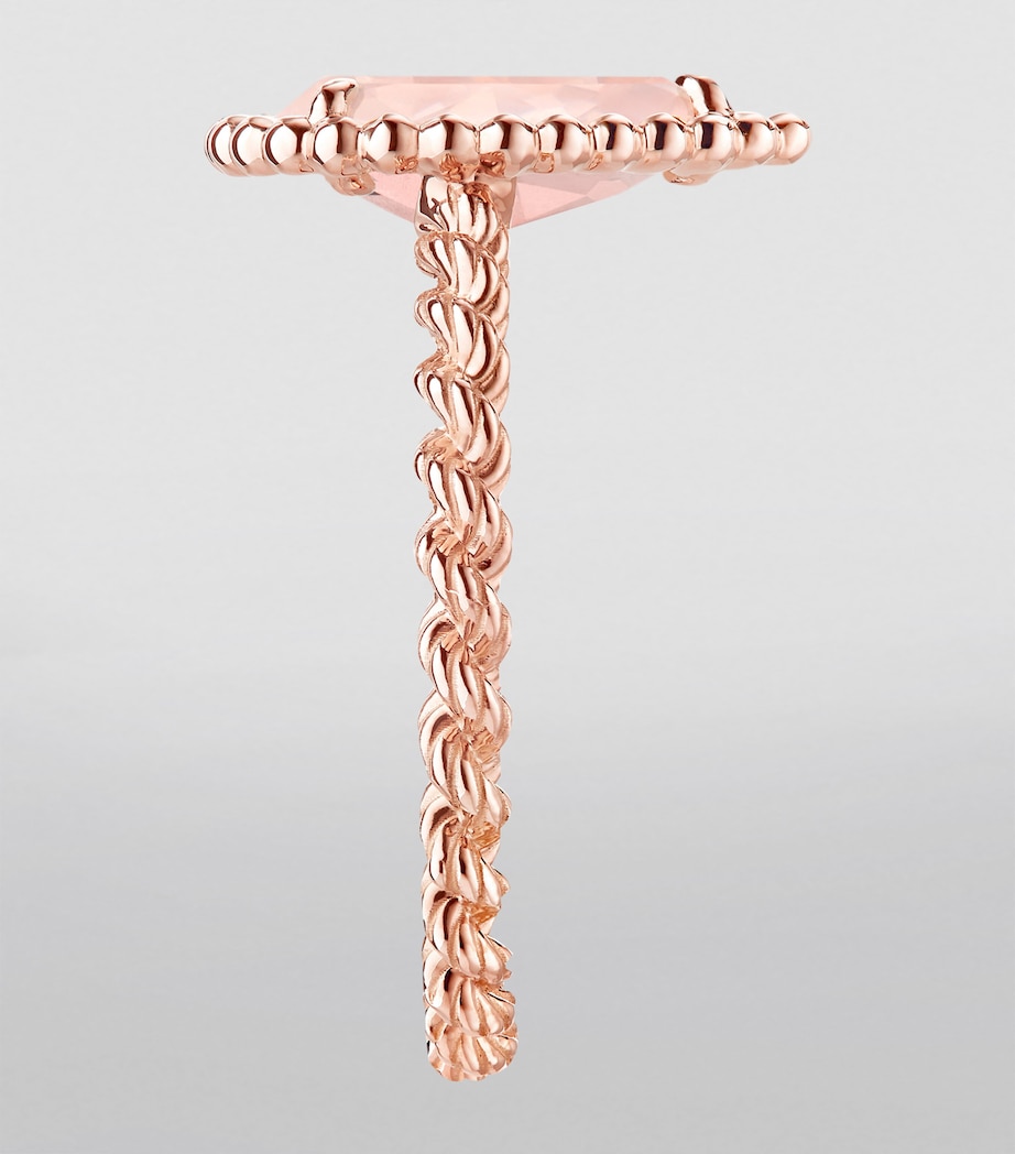 Rose Gold and Pink Quartz Serpent Bohème Ring PINK QUARTZ Image 2