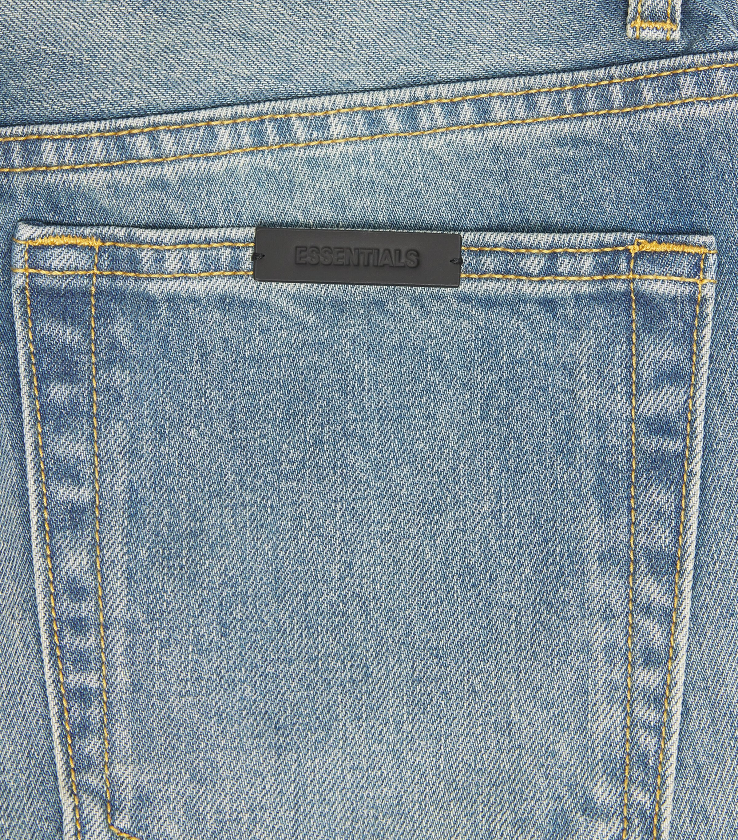 Distressed Straight Jeans VINTAGE BLUE Image 5