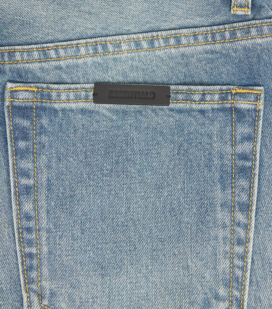 Distressed Straight Jeans VINTAGE BLUE Image 5