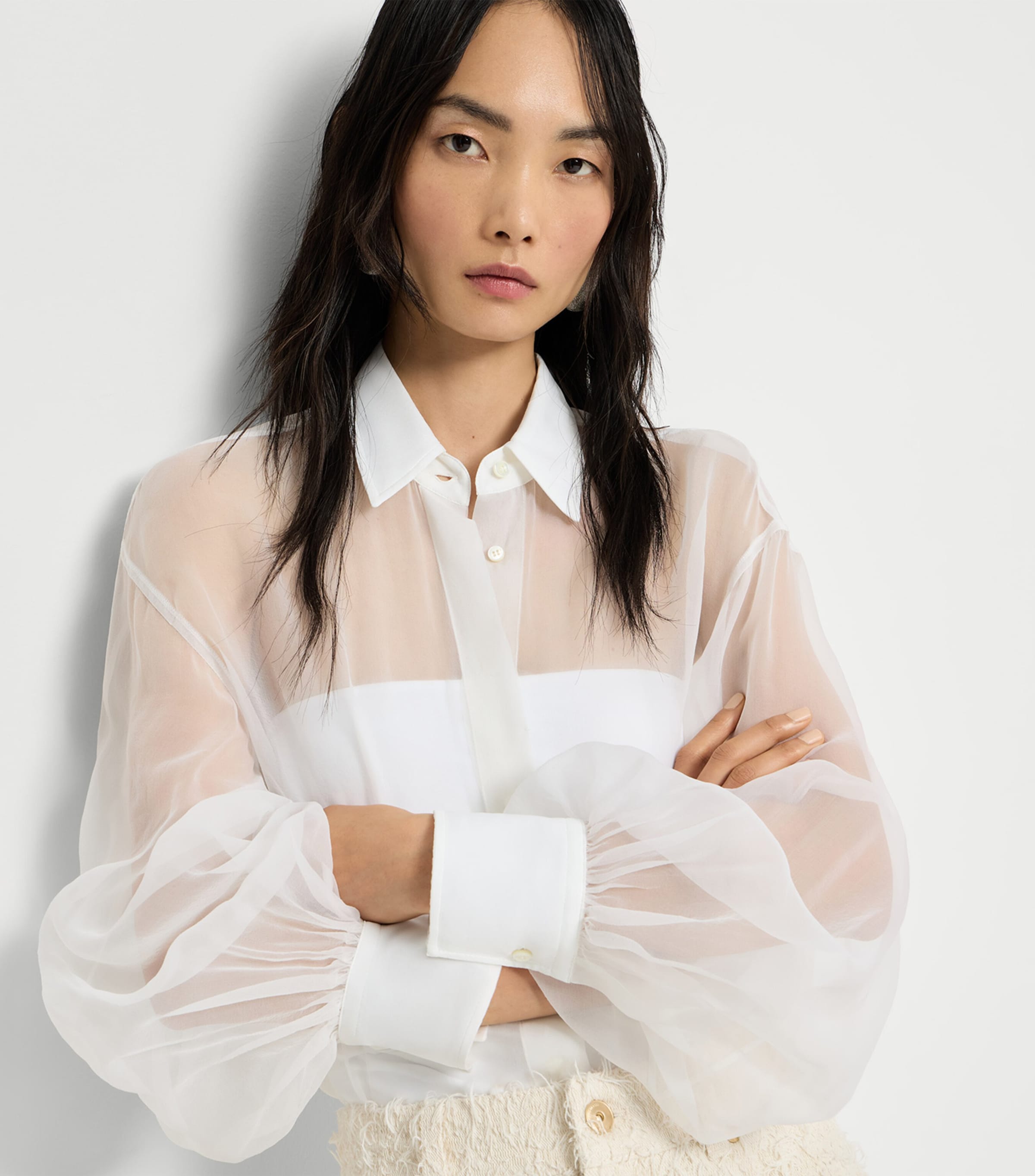 Crispy Silk Shirt C159 Image 5