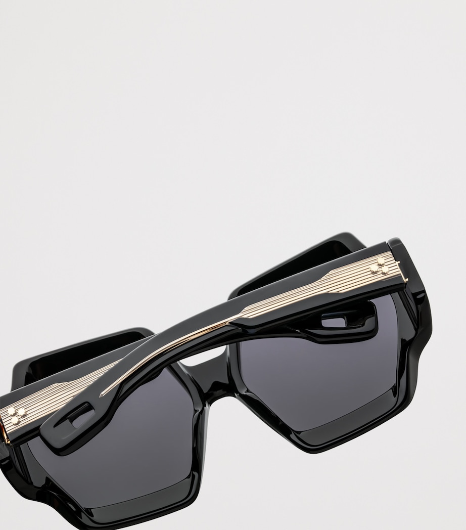 Jacques Marie Mage Grand Funk Hexagonal Sunglasses Black Image 4