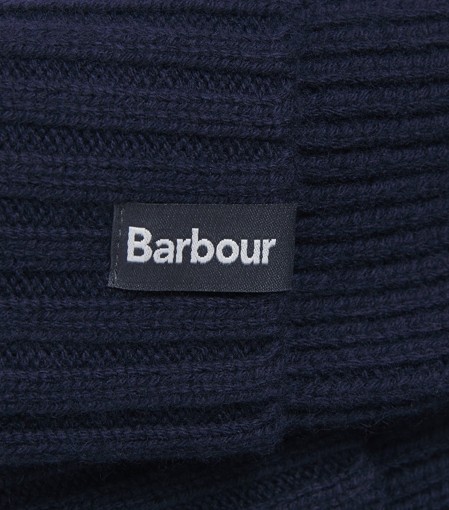 Barbour Wool-Cashmere Danforth Beanie Navy Image 3
