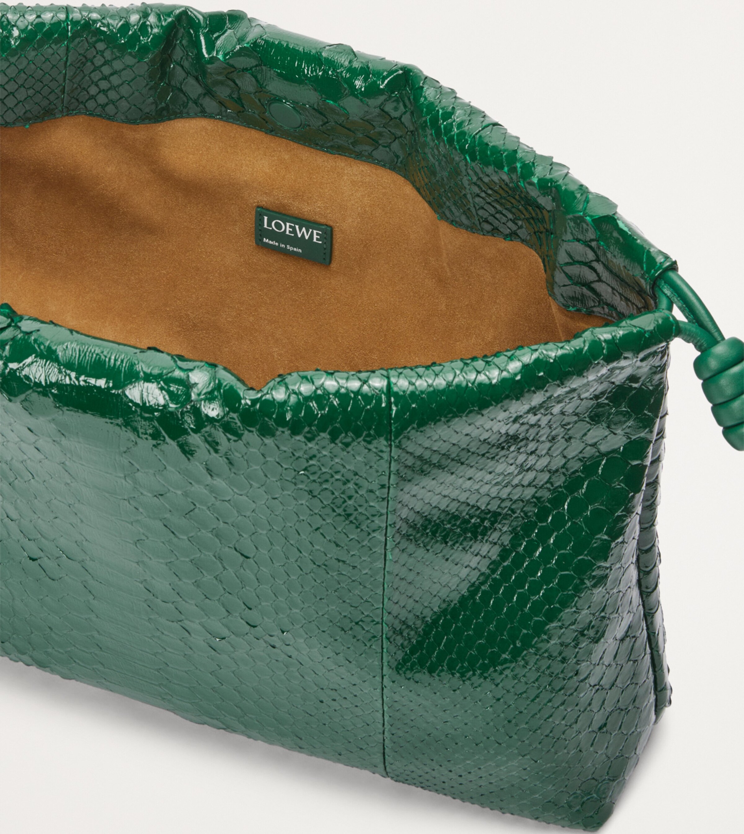 【関税&送料込】Loewe Embellished Fabric Flamenco Purse Clut Loewe - Mini Flamenco Emerald Green Knot Clutch | Mitchell