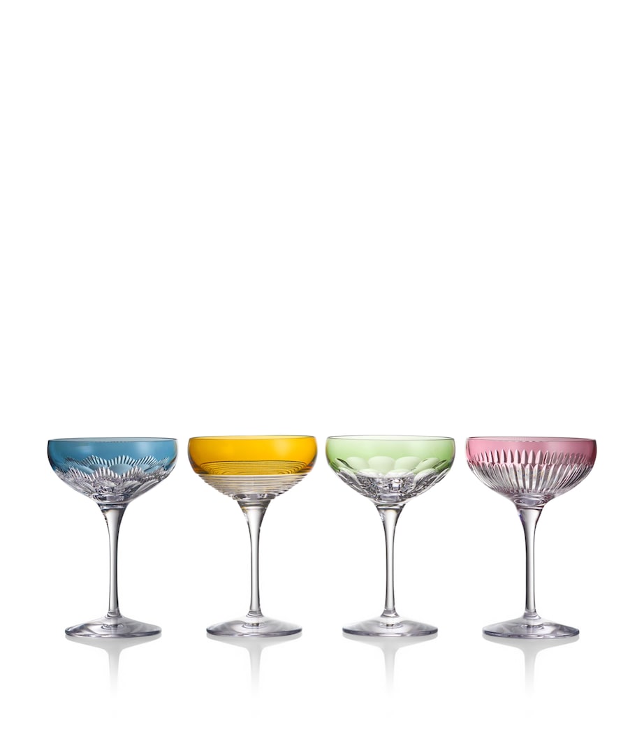 Set of 4 Crystal Mixology Coupe (280ml) MULTI Image 1