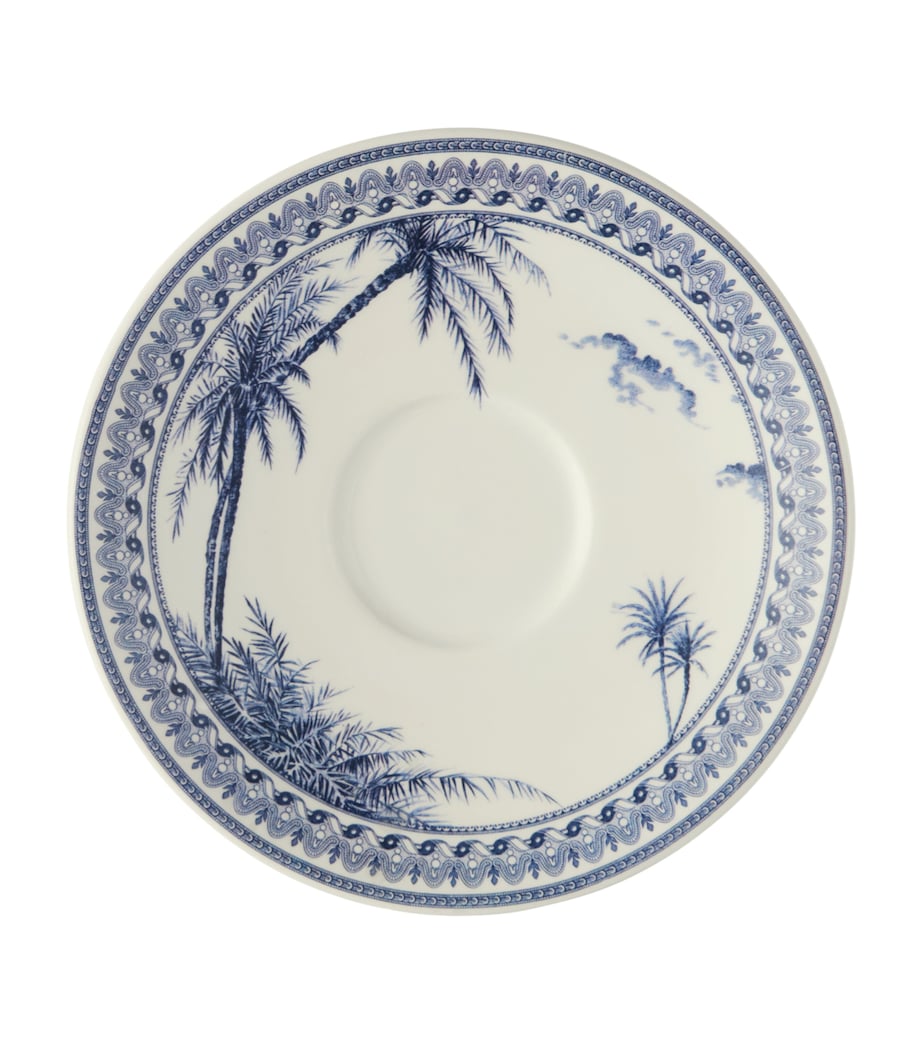 Ceramic Dépareillé Teacup and Saucer BLUE Image 3