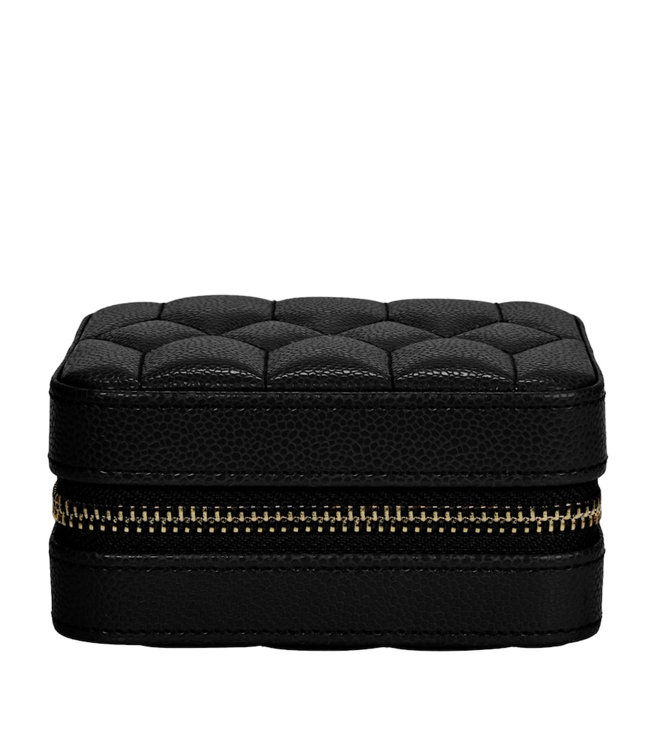 WOLF Lauren Jewellery Travel Case Black Image 1