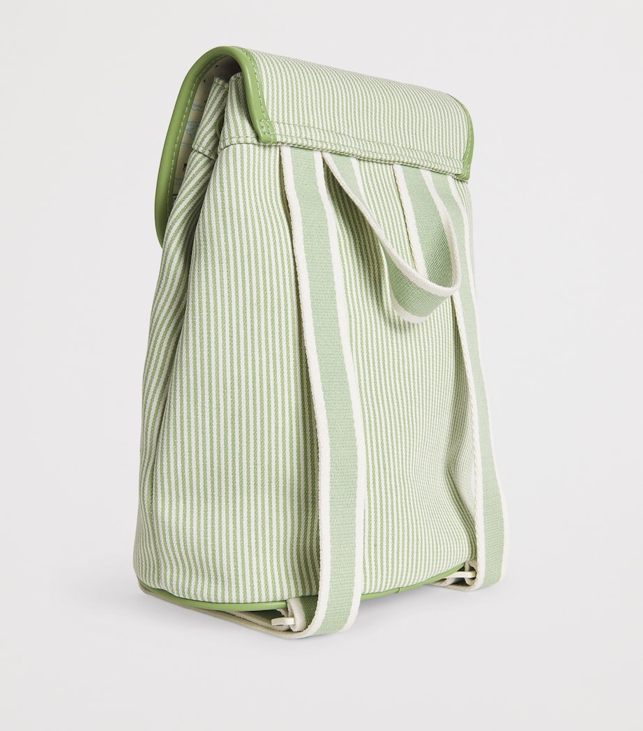 Harrods Embroidered Backpack Green Image 2