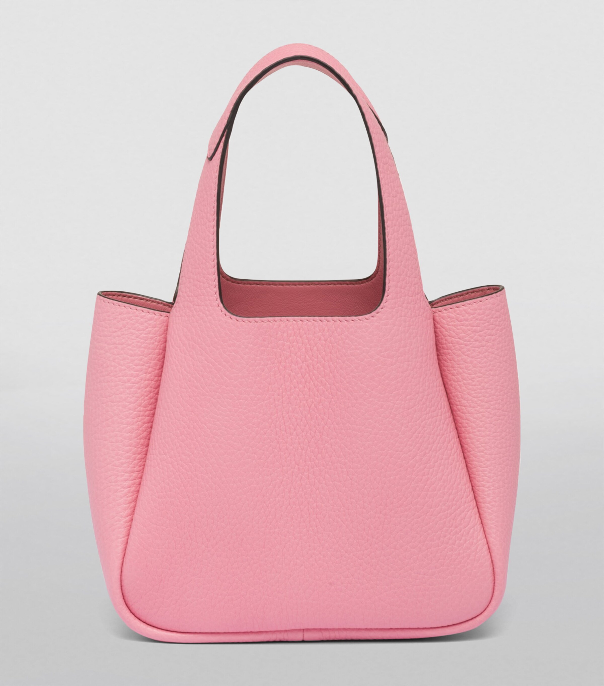 Mini Leather Bucket Bag F02YN Image 4