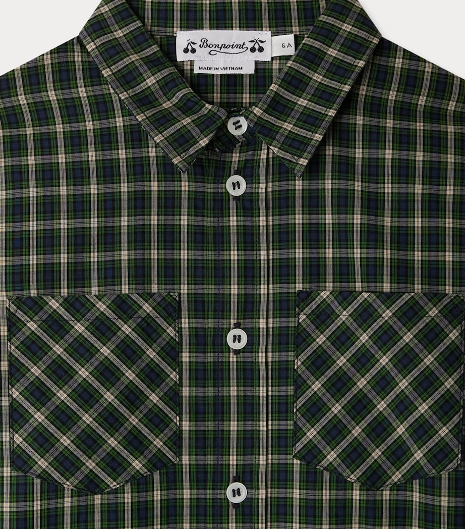 Cotton Check Altman Shirt (10-14 Years) CA VERT Image 3