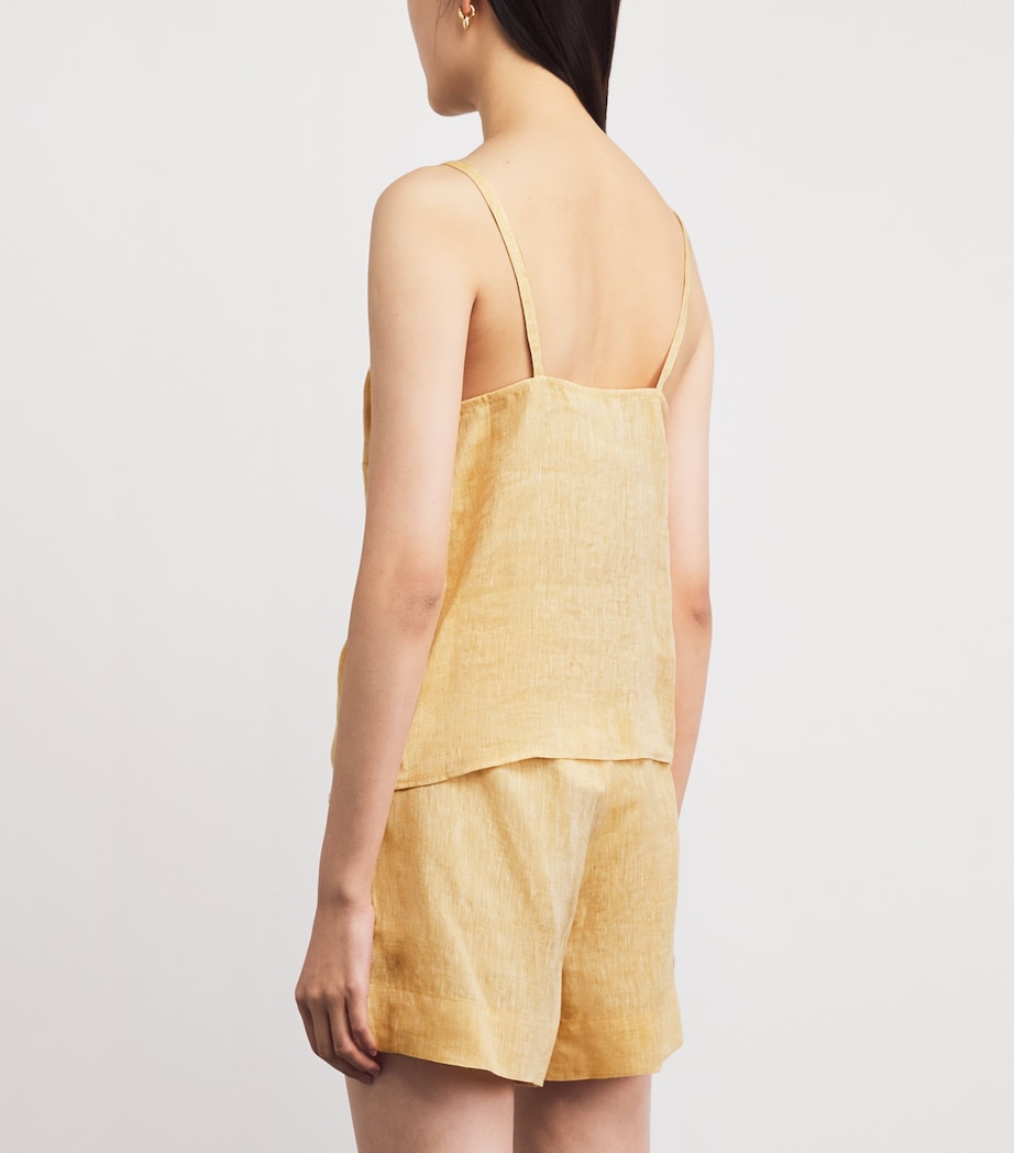 Eres Womens Linen Gentille Camisole Blouse Orge Image 5