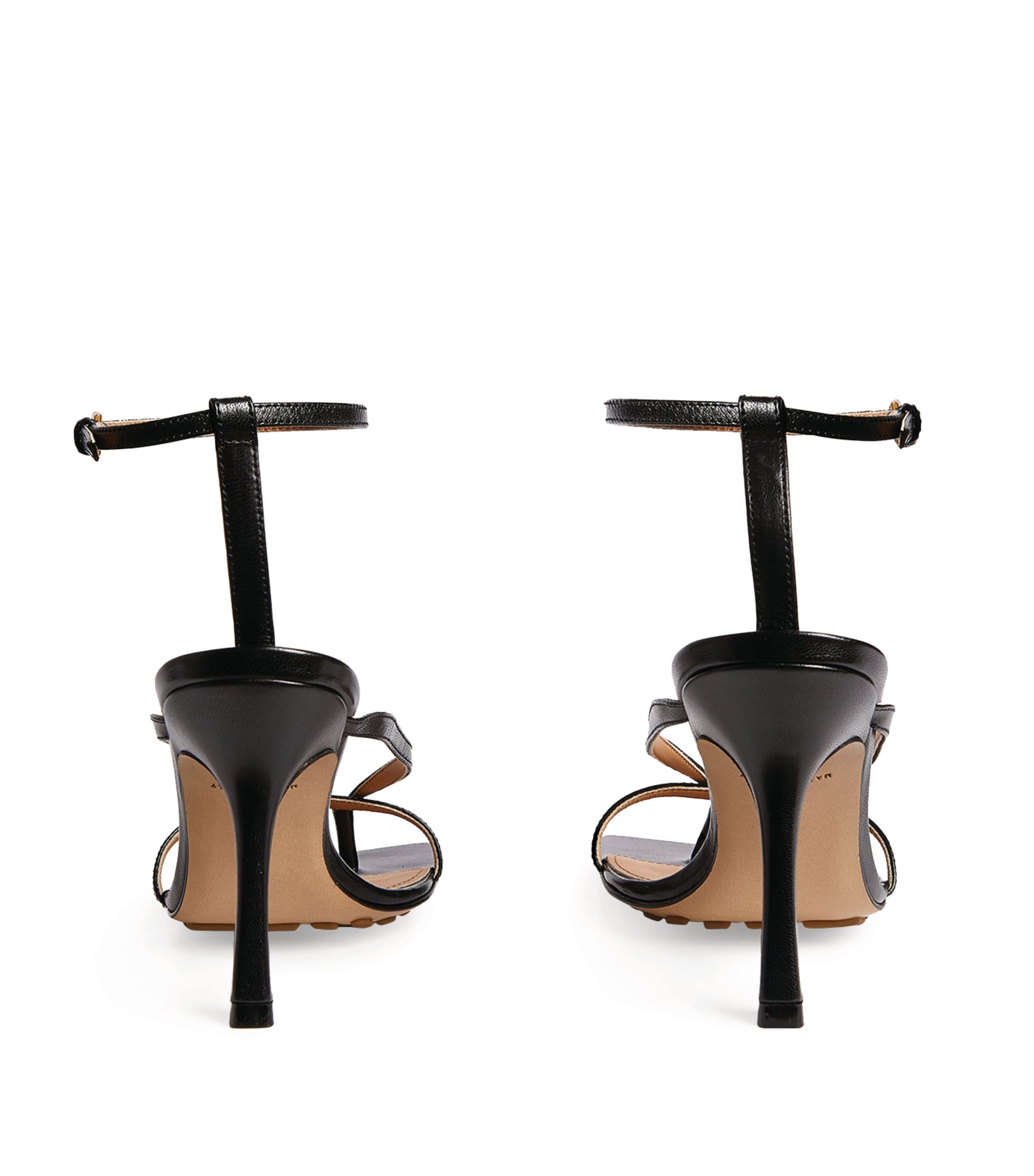 Leather Stretch Sandals 90 NERO/NERO Image 5