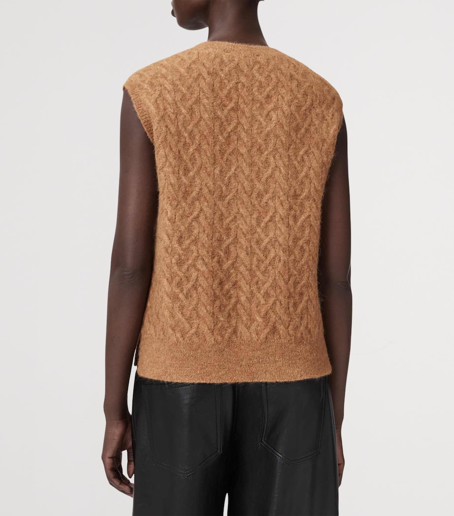 Alpaca-Blend Sirius Sweater Vest RATTAN BROWN Image 5