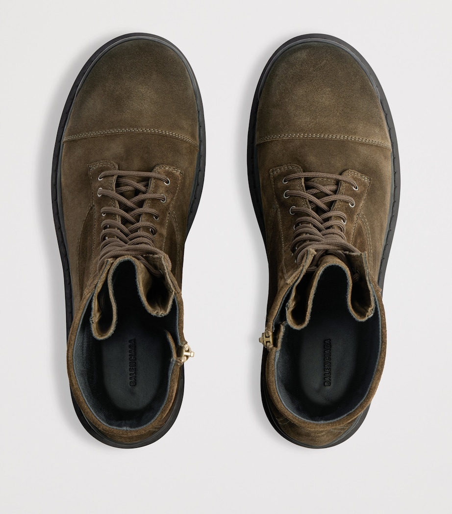 Balenciaga Suede Combat Strike Boots Image 5