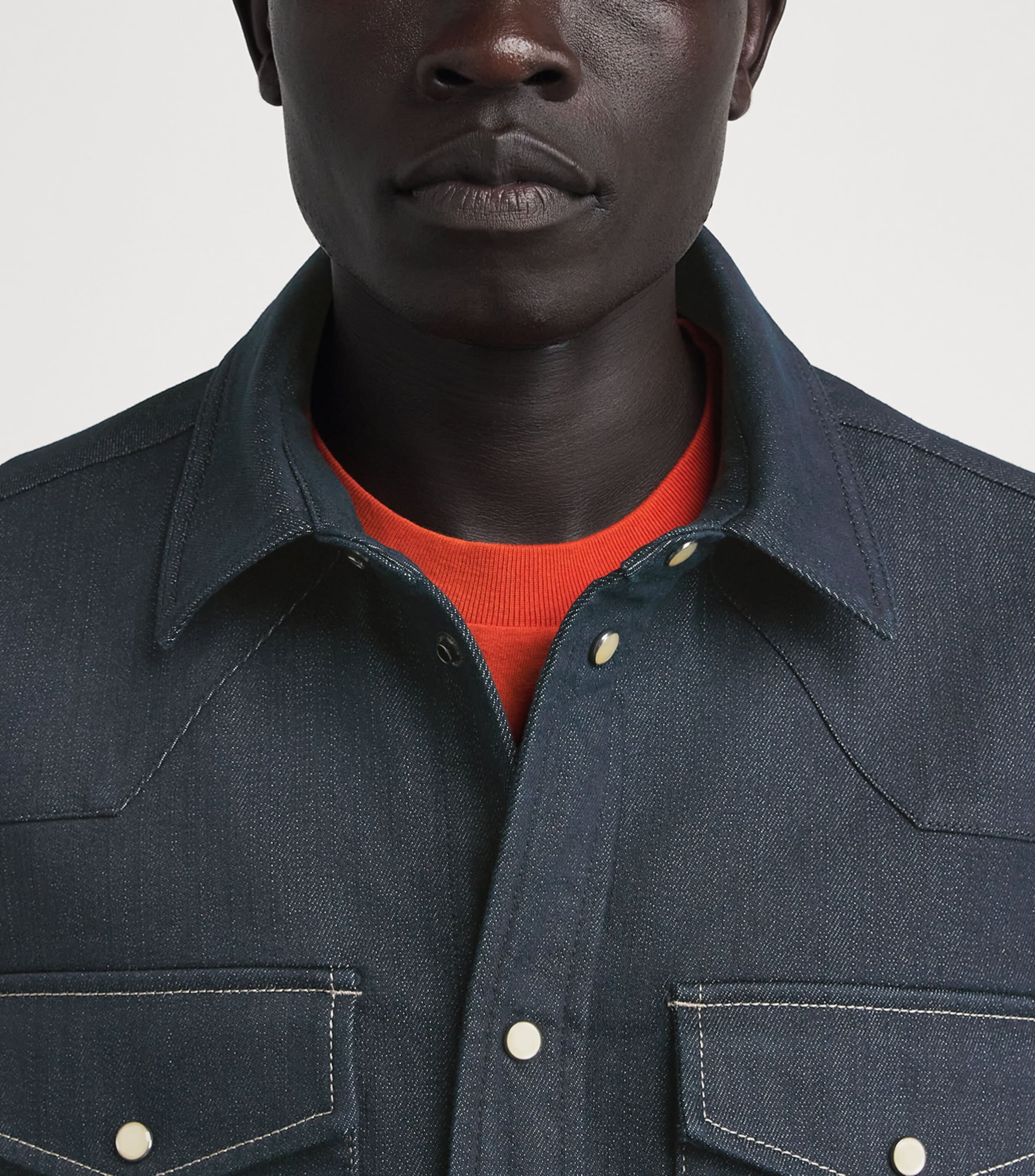 Moncler Mens Denim Shirt Image 3
