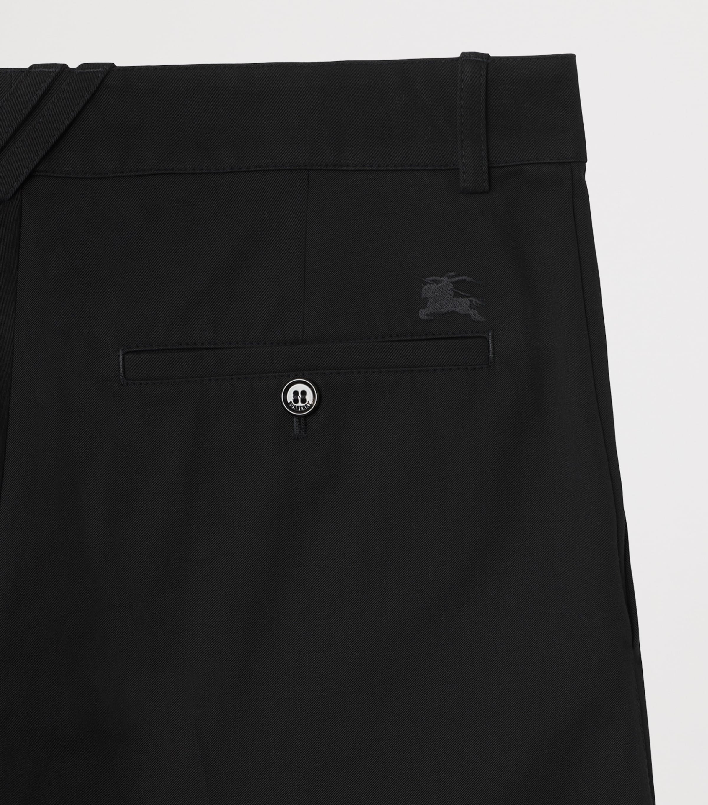 Cotton Twill Slim Chinos BLACK Image 5