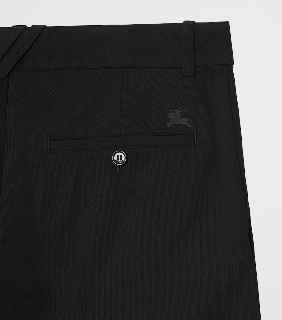 Cotton Twill Slim Chinos BLACK Image 5
