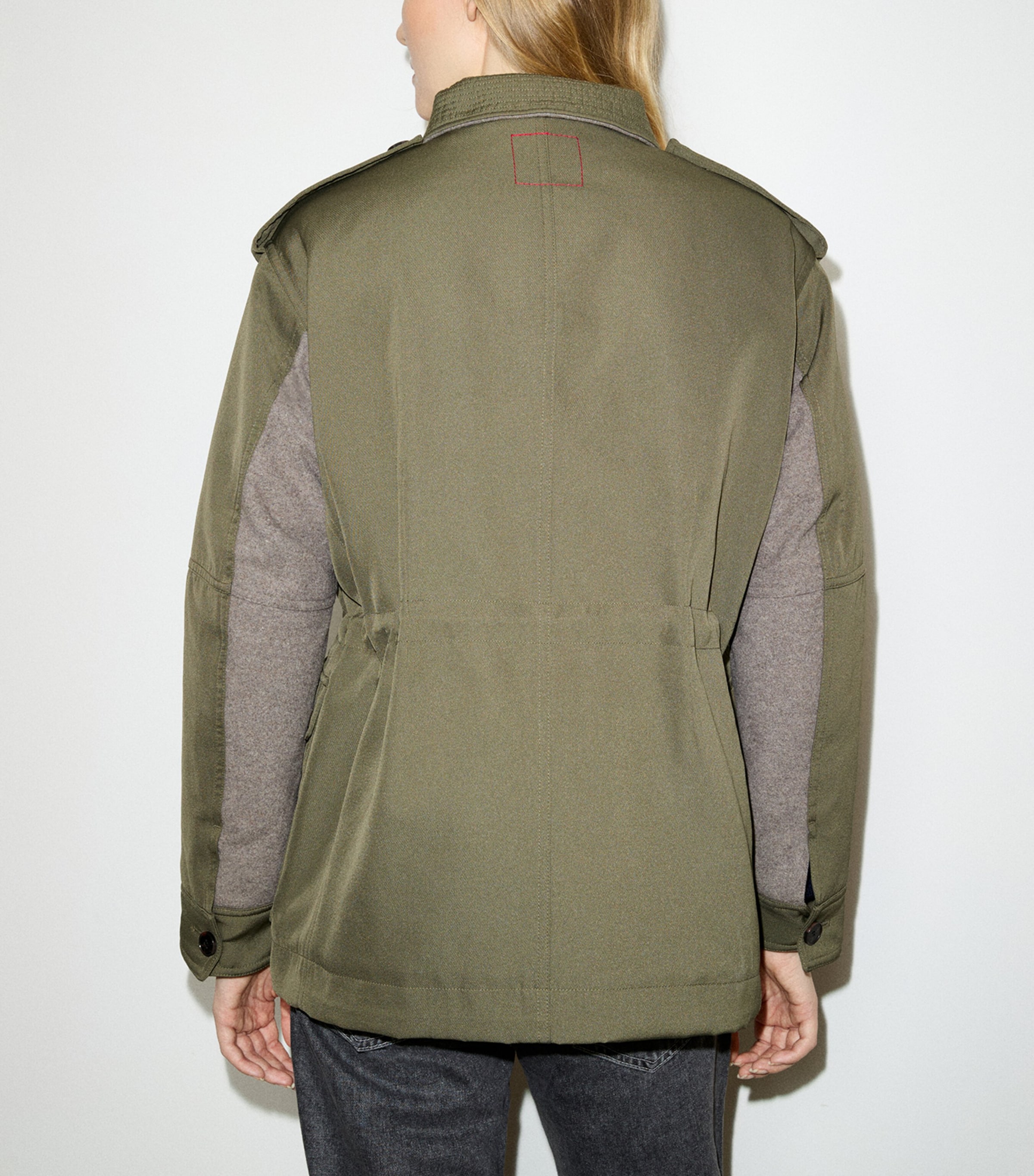 MAX&Co. Womens Collared Jacket Kaki Image 4