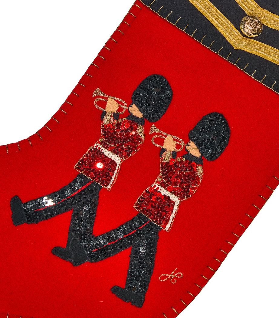 Jan Constantine Trumpeter Guards Christmas Stocking Red / Black Image 2