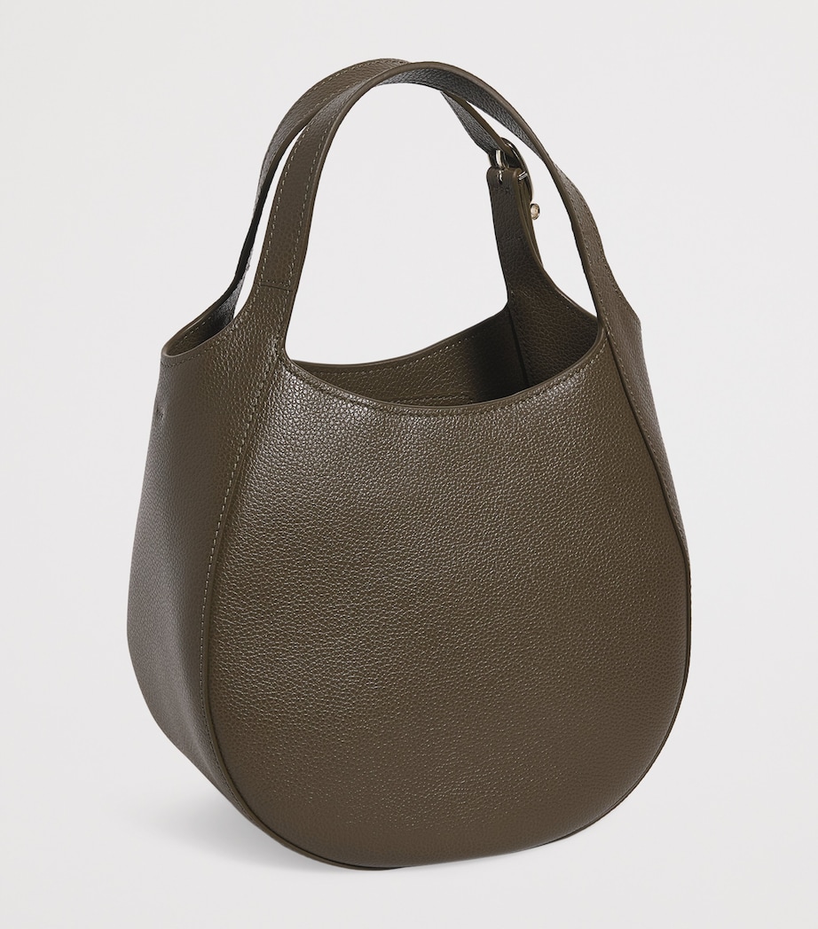 Small Leather Le Foulonné Top-Handle Bag M17 CAPER Image 3