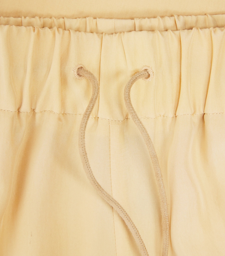 Colombo Womens Cashmere Wide-Leg Trousers Light Blue Image 6