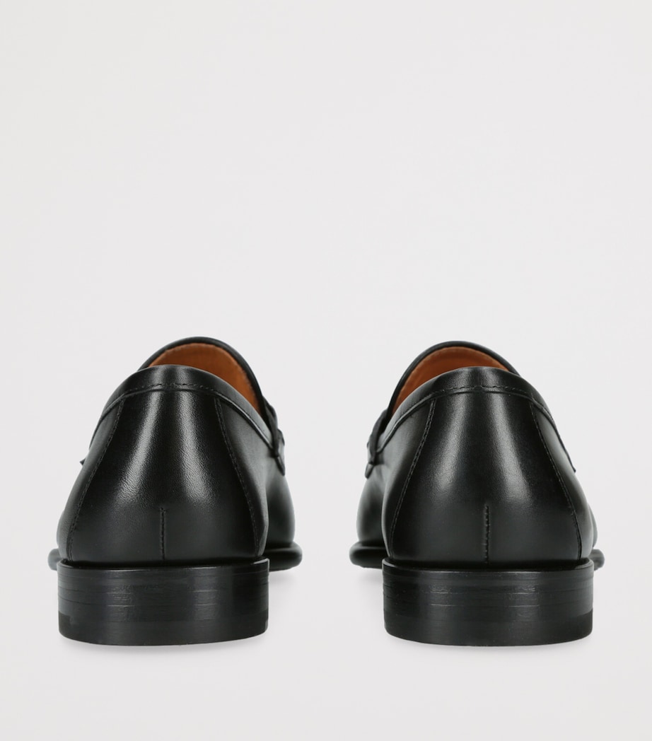 Leather Hendidos Horsebit Loafers BLACK Image 2