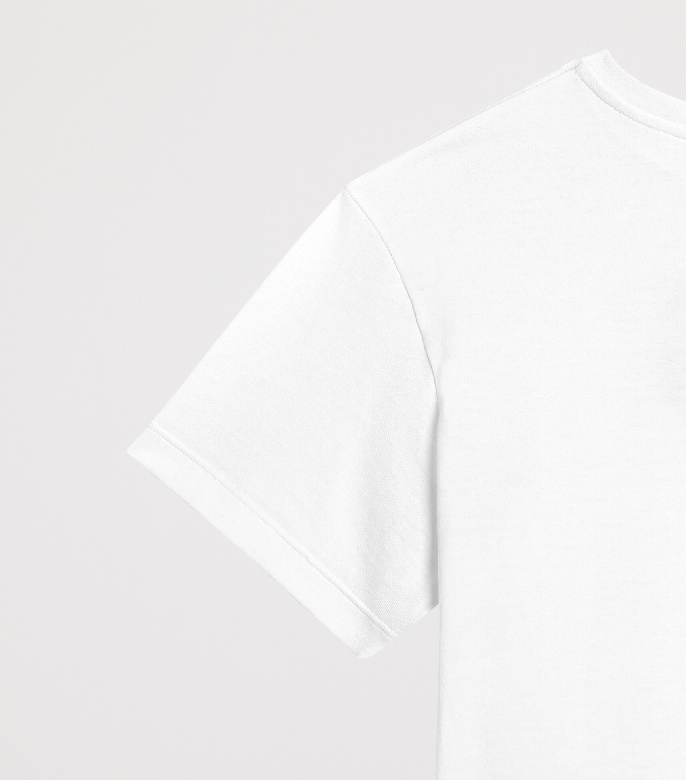 Cotton Glitter Logo T-Shirt (8-12 Years) W0111-WHITE Image 3