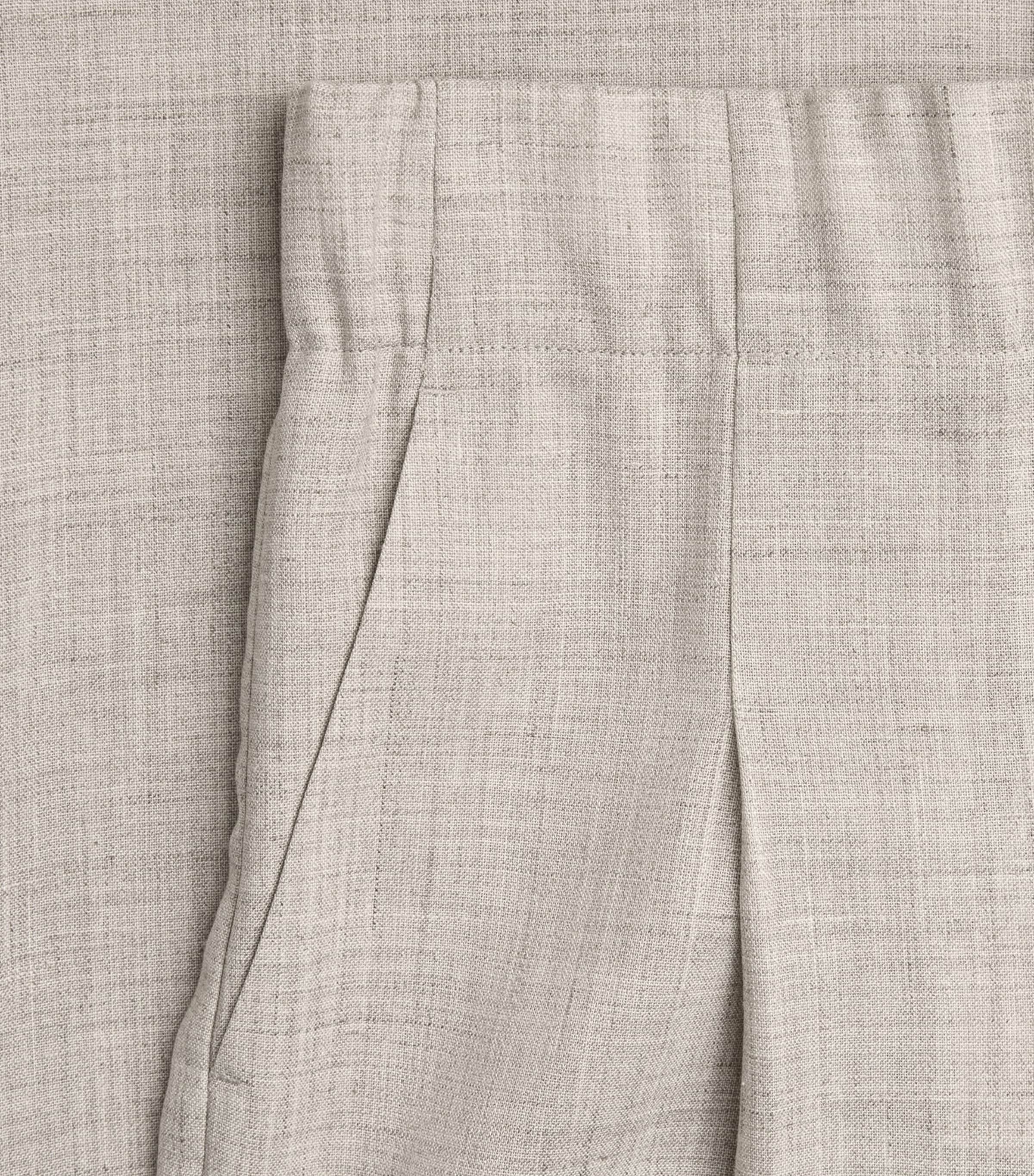Wool-Cashmere Wide-Leg Trousers TAUPE MULTI Image 5