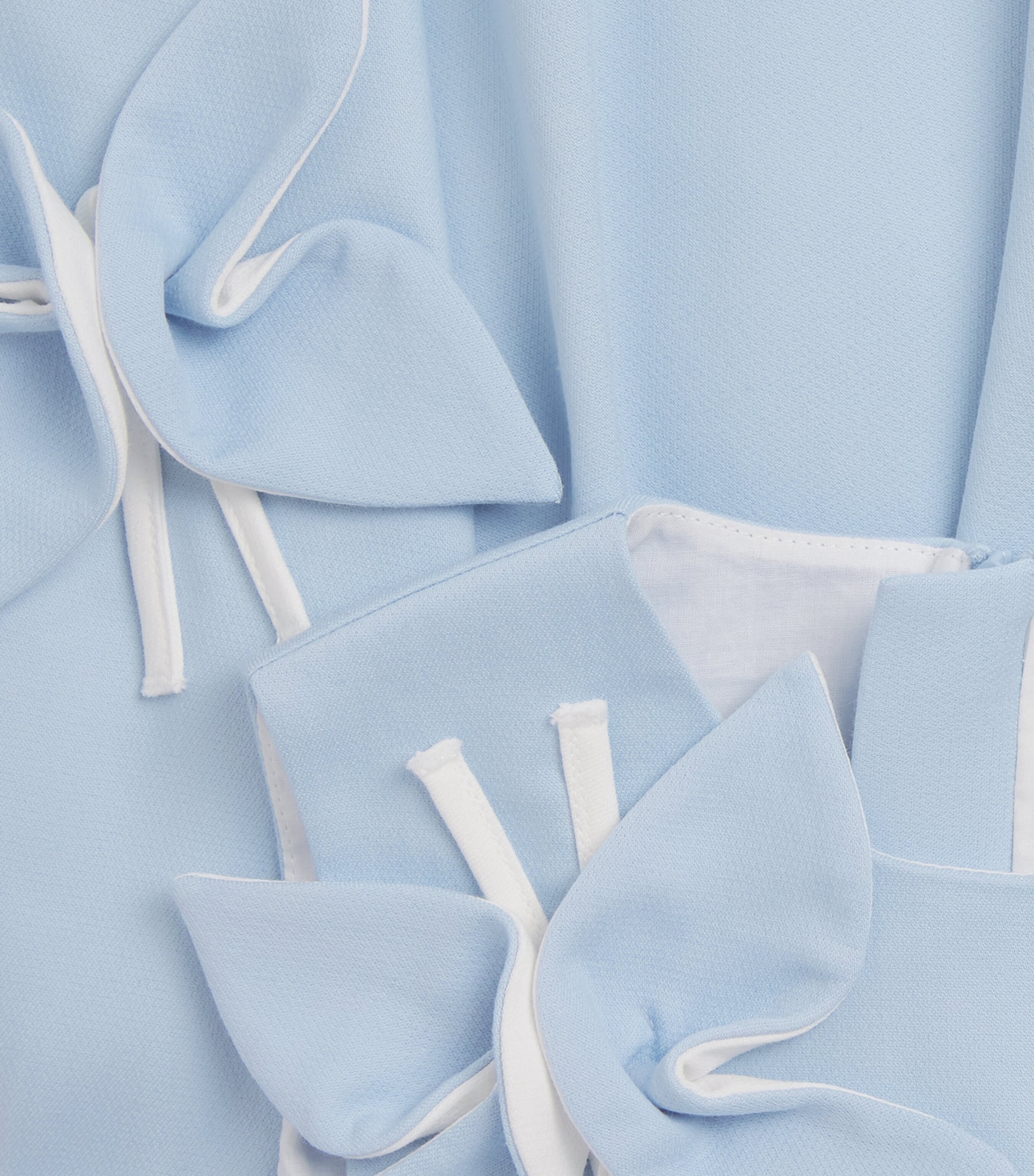 Satin Floral Appliqué Butterfly Dress (3-8 Years) 1022LIGHT BLUE Image 3