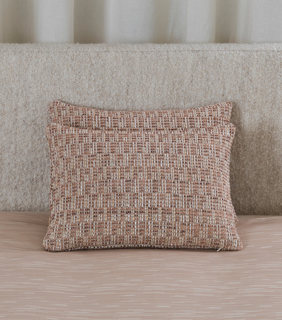 Frette Tweed Decorative Cushion Cover (30cm x 40cm) Misty Blush Image 1