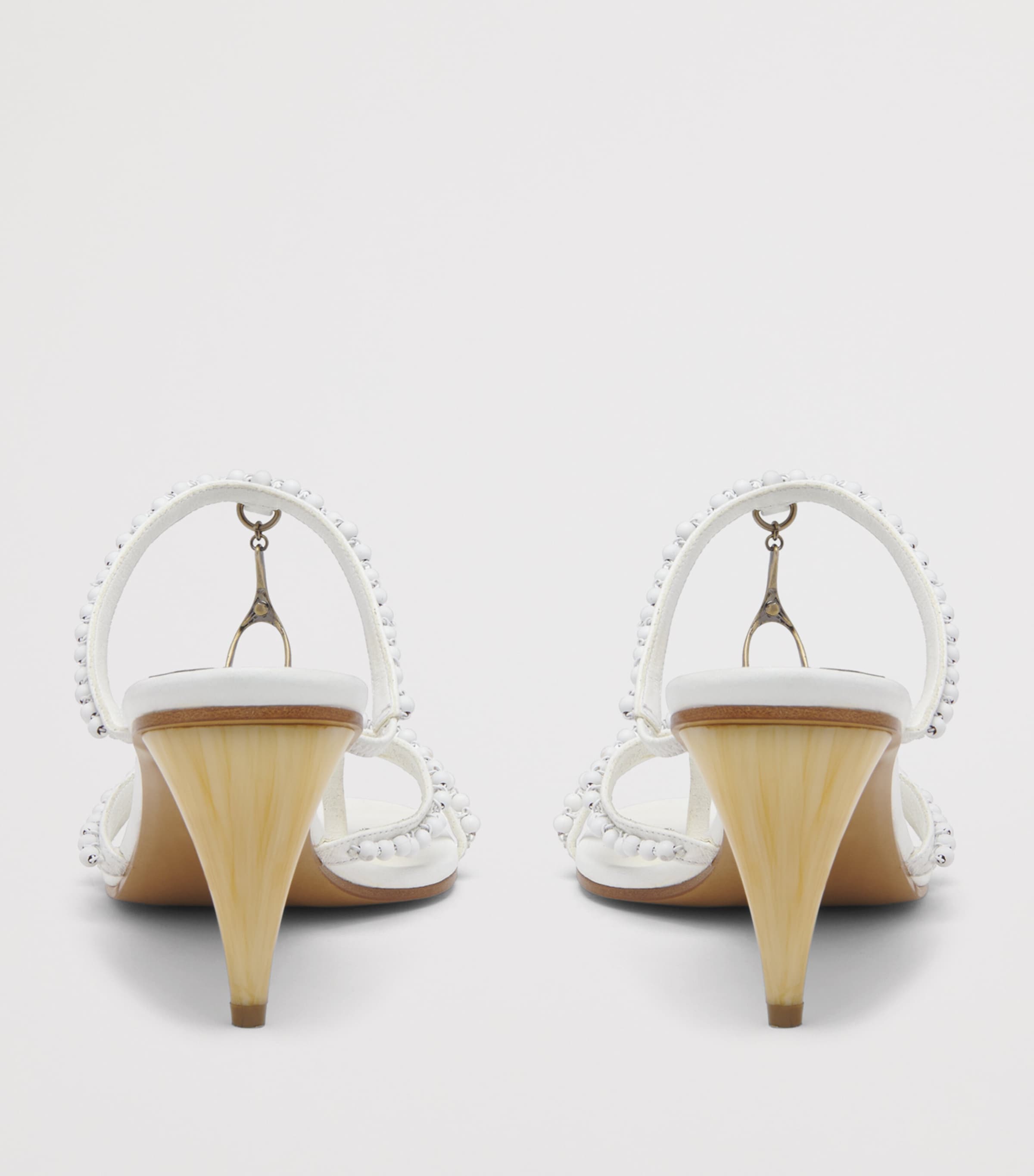 McQueen Beaded Rosa Heeled Sandals 70 Image 4
