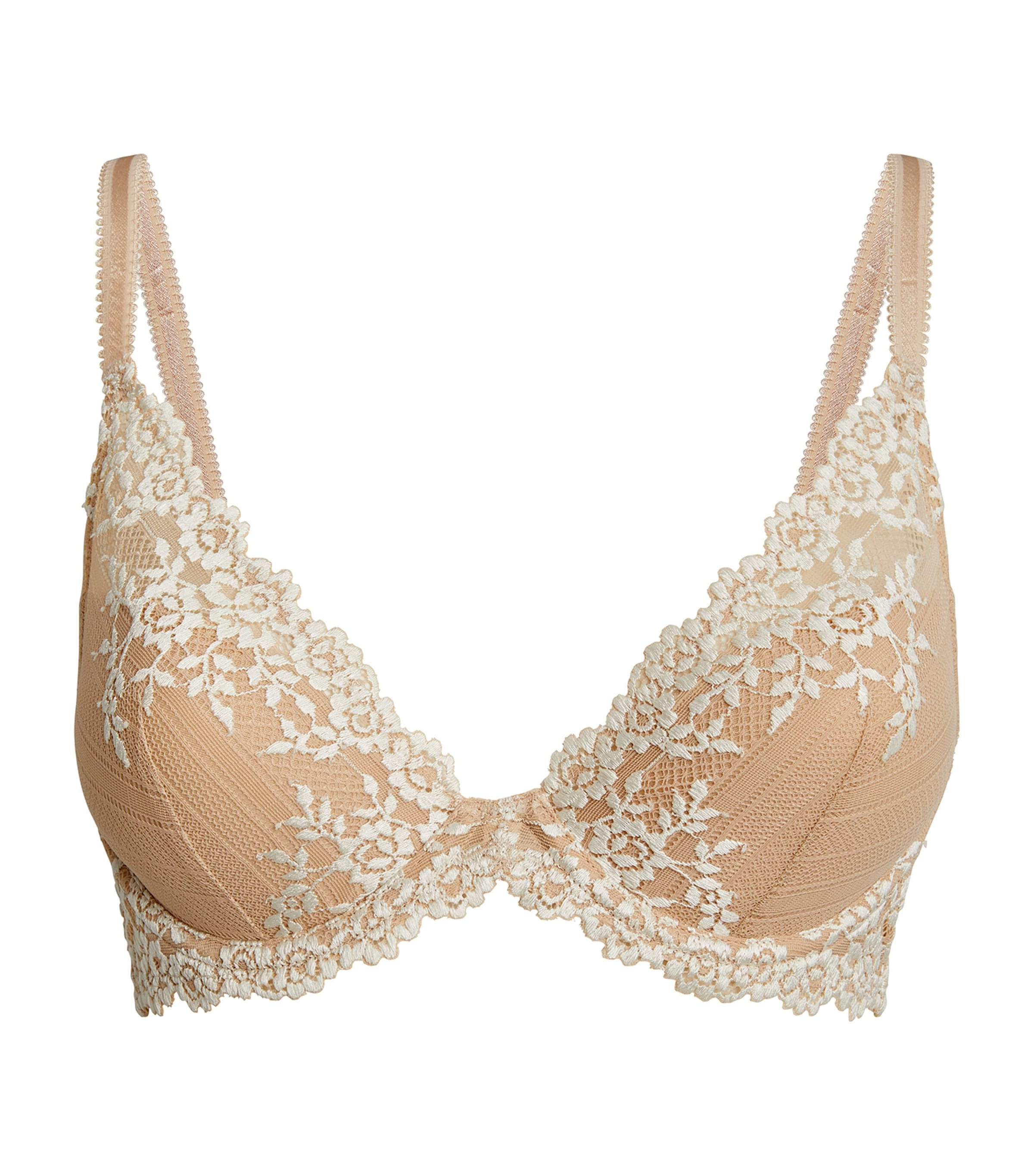 Embrace Lace Underwired Plunge Bra NATRLY NUD/IVRY(271) Image 1