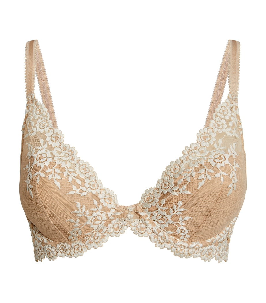 Embrace Lace Underwired Plunge Bra NATRLY NUD/IVRY(271) Image 1