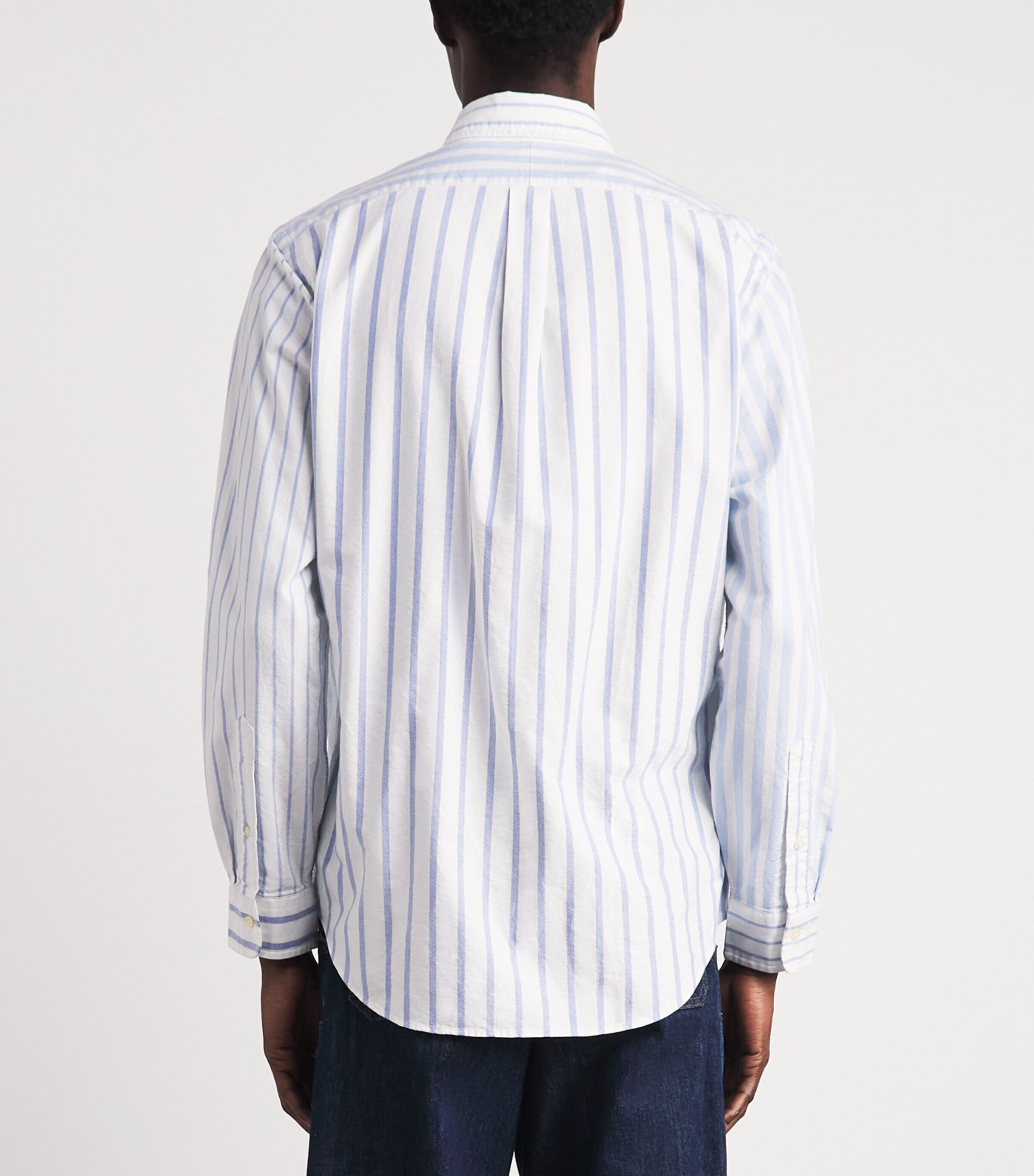 Polo Ralph Lauren Mens Stripe Patchwork Oxford Shirt Ntical Funshirt Image 5
